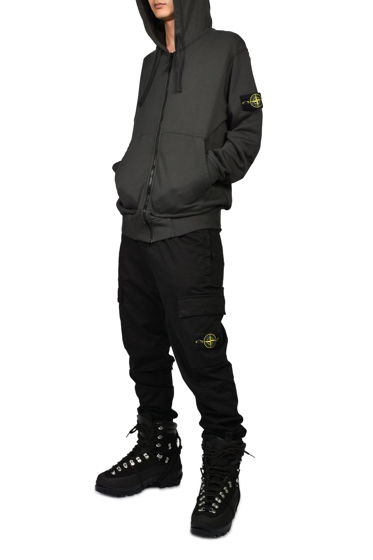 STONE ISLAND ストーンアイランド 【本物保証】 パーカー ストリート系 メンズ HOODIE SWEATER / LEAD GREY