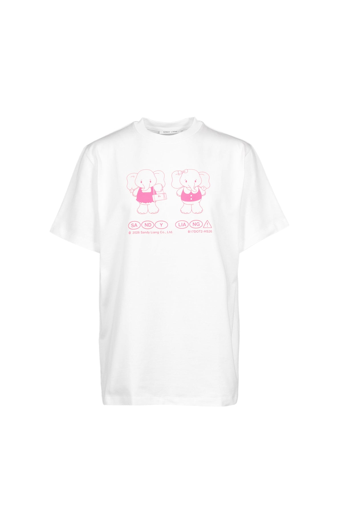 SANDY LIANG 【本物保証】 Tシャツ ストリート系 レディース PEANUT BOXY TEE / WHT
