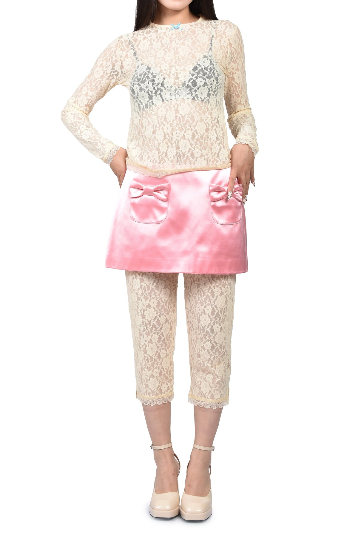 SANDY LIANG 【本物保証】 スカート ストリート系 レディース PLUSH SKIRT / PNK
