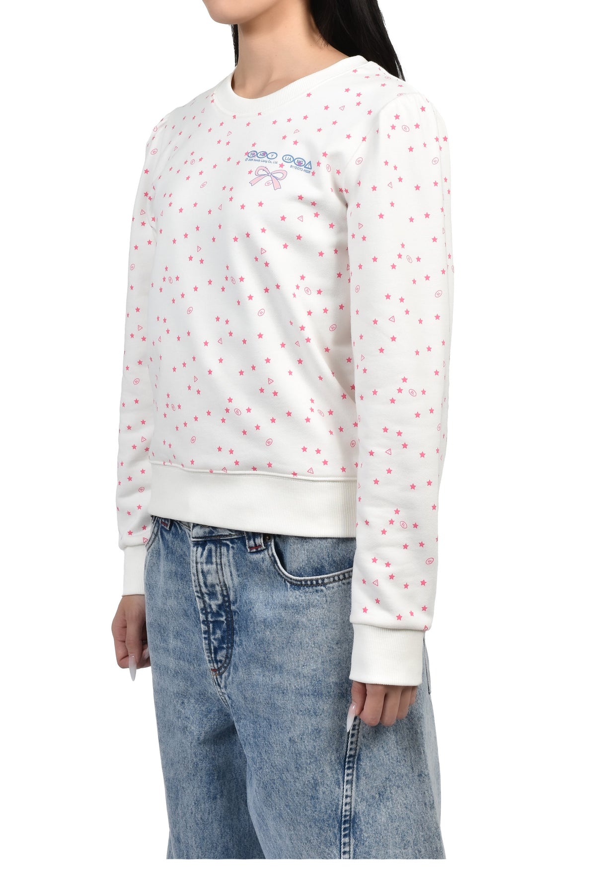 SANDY LIANG 【本物保証】 トレーナー ストリート系 レディース POLKA SWEATSHIRT / WHT