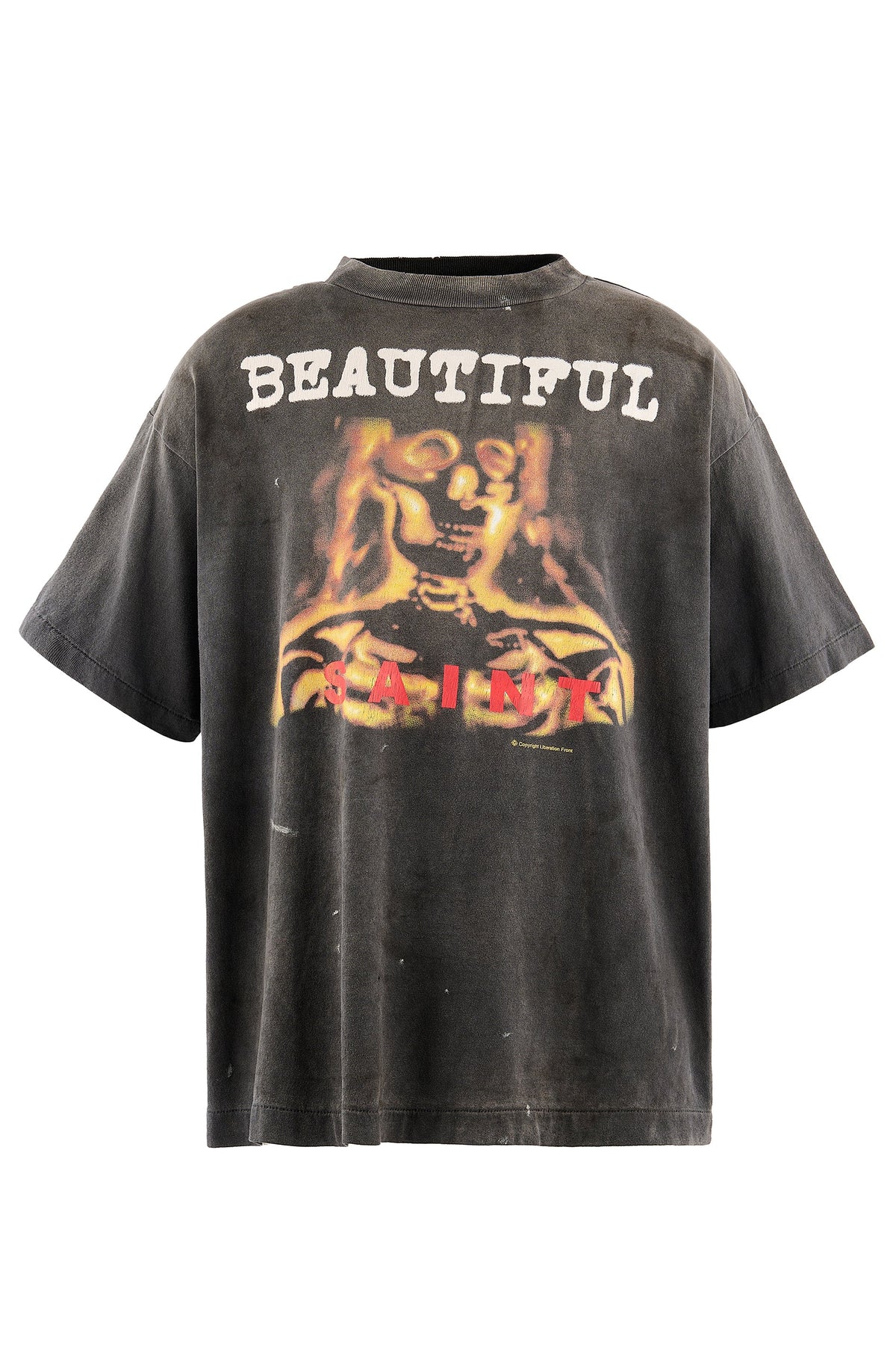 SAINT Mxxxxxx 【本物保証】 Tシャツ ストリート系 メンズ SS T-SHIRT/BEATIFUL / BLK
