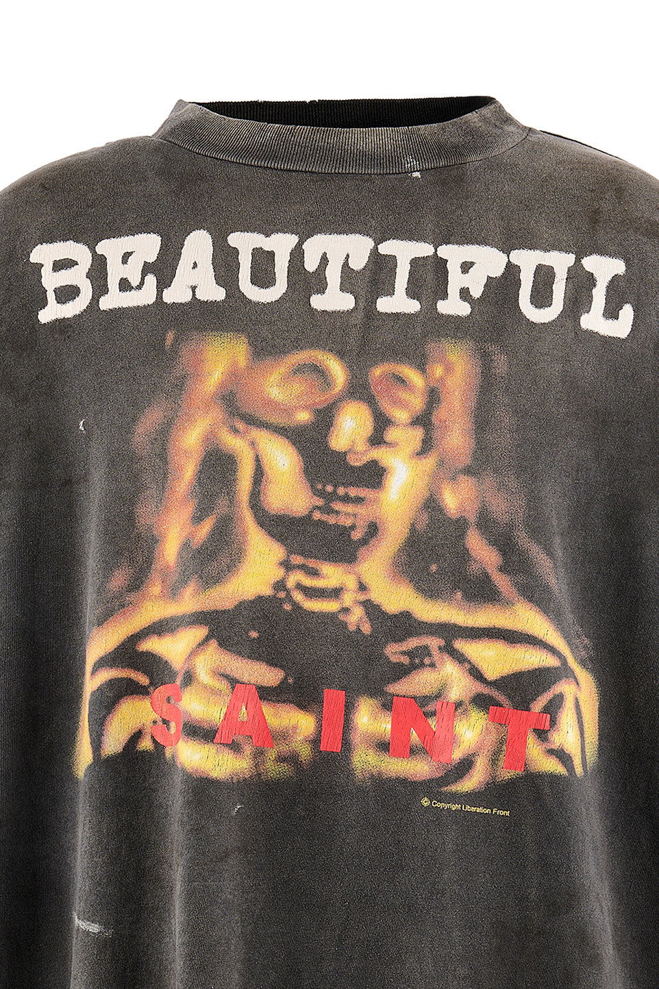 SAINT Mxxxxxx 【本物保証】 Tシャツ ストリート系 メンズ SS T-SHIRT/BEATIFUL / BLK