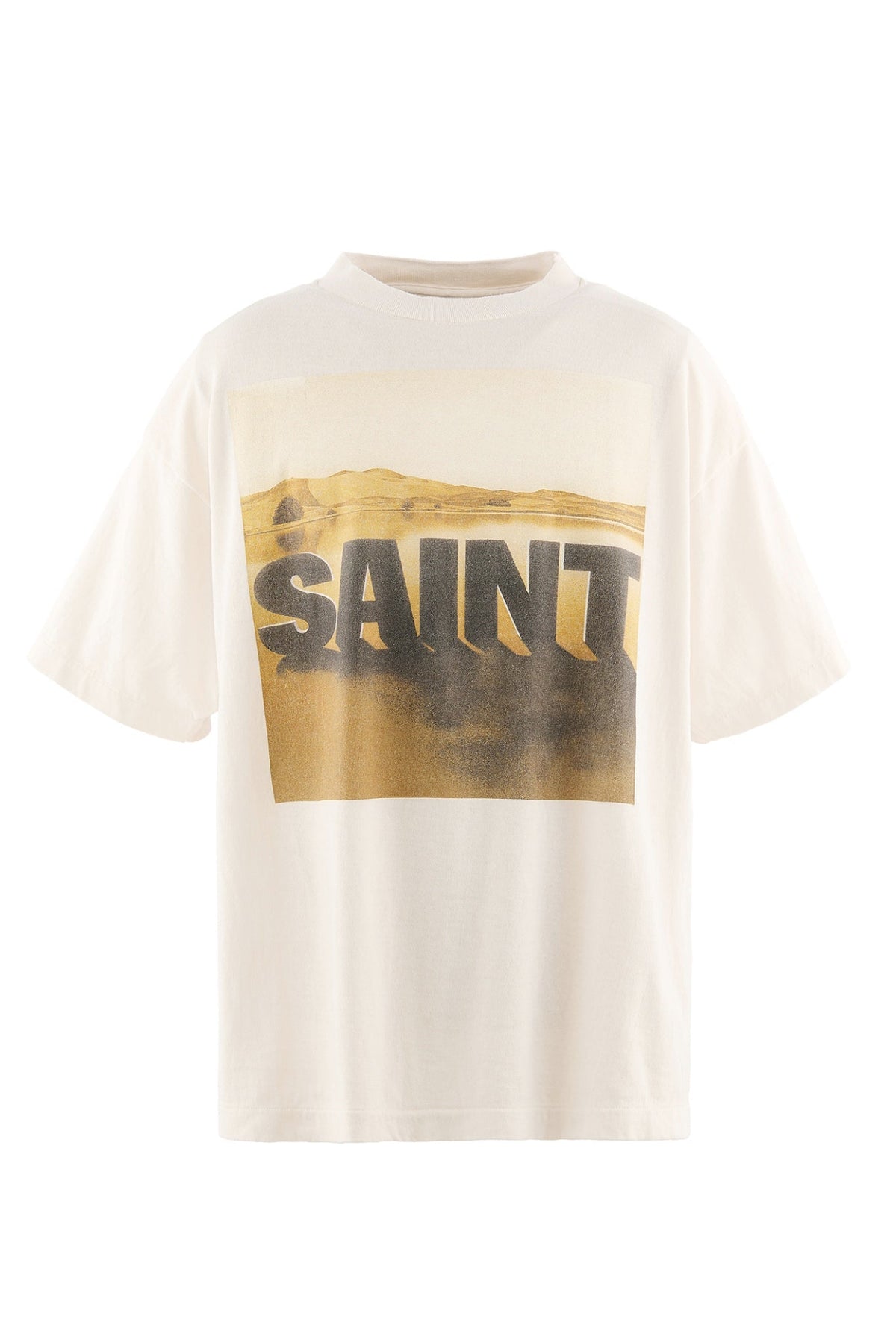 SAINT Mxxxxxx × Kosuke Kawamura 【本物保証】 Tシャツ ストリート系 メンズ KK_SS T-SHIRT/DESERT / WHT
