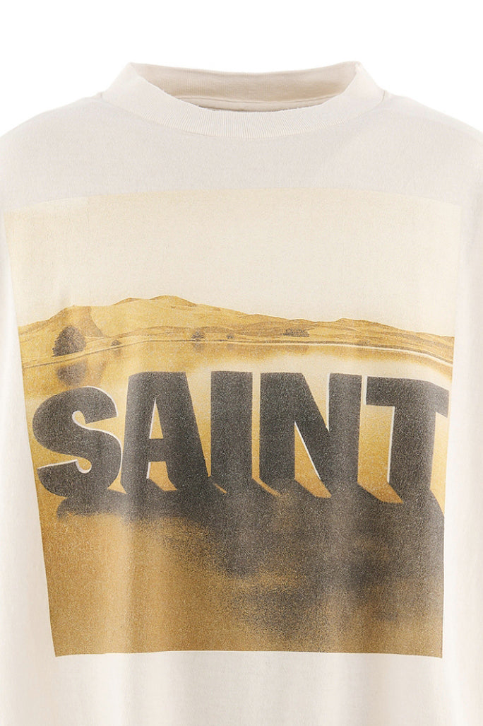 SAINT Mxxxxxx × Kosuke Kawamura 【本物保証】 Tシャツ ストリート系 メンズ KK_SS T-SHIRT/DESERT / WHT