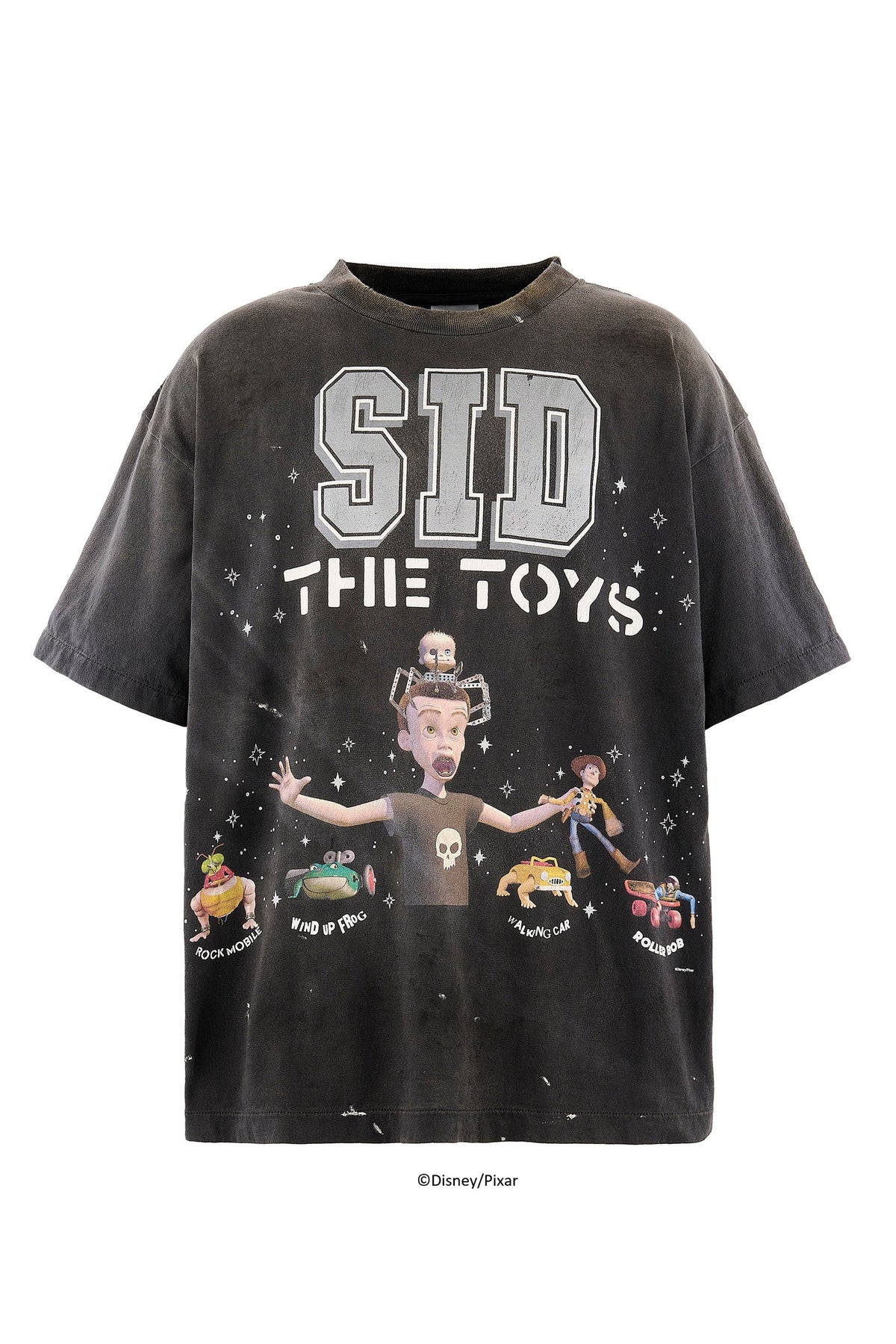 SAINT Mxxxxxx × TOY STORY 【本物保証】 Tシャツ ストリート系 メンズ PIXAR_SS T-SHIRT/SID / BLK