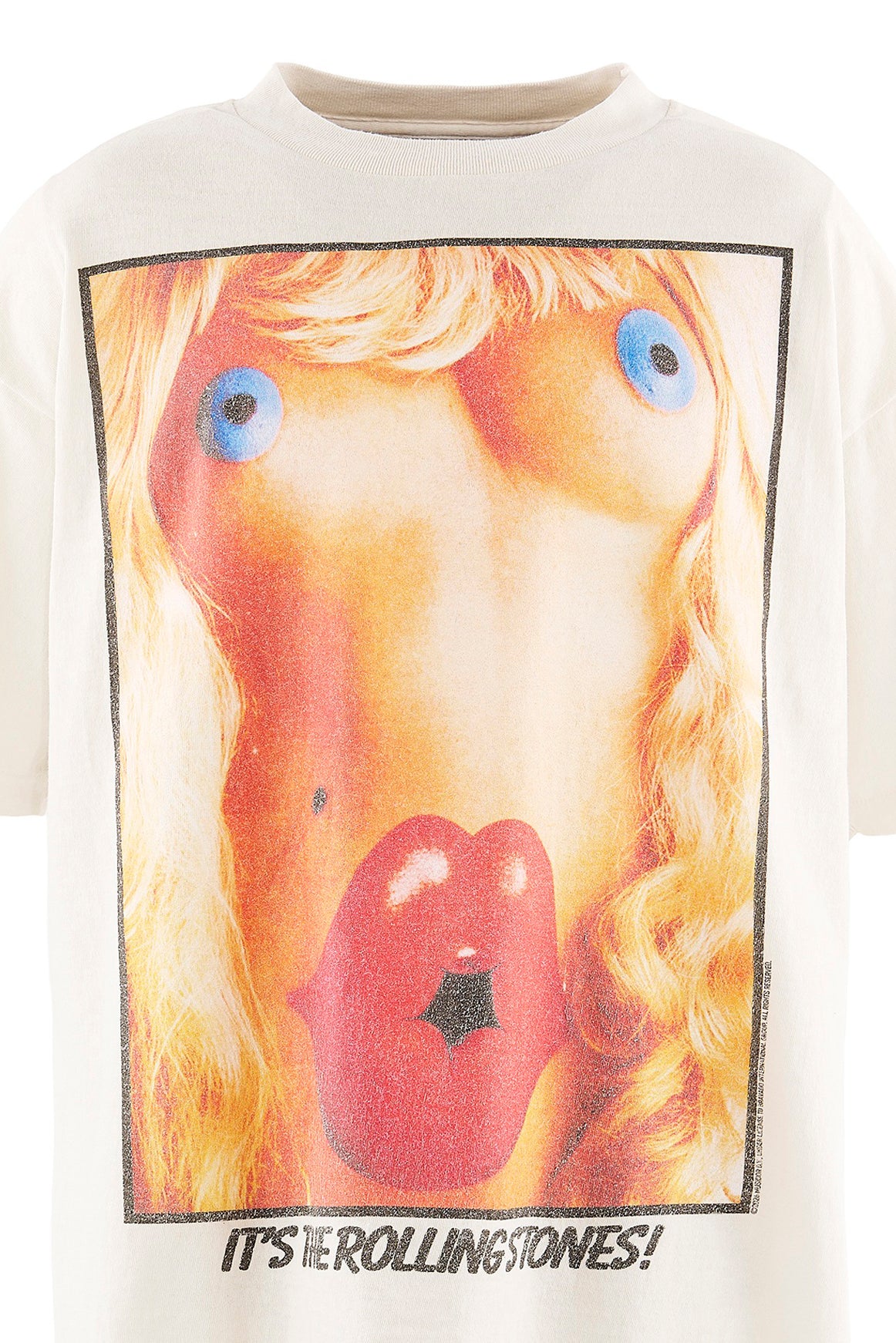 SAINT Mxxxxxx × The Rolling Stones 【本物保証】 Tシャツ ストリート系 メンズ TRS_SS T-SHIRT/BODY / WHT
