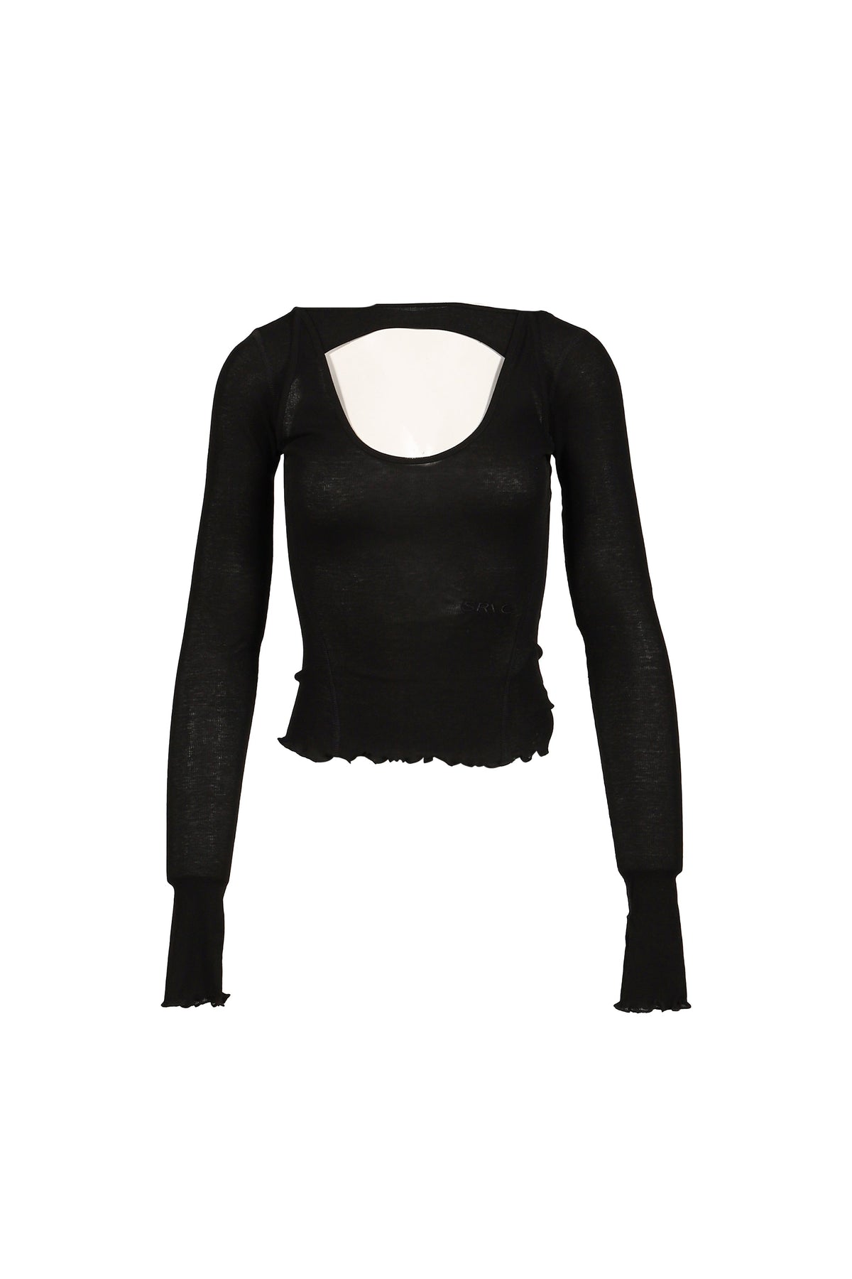 SRVC 【本物保証】 Tシャツ ストリート系 レディース HARNESS LONG SLEEVE / BLK