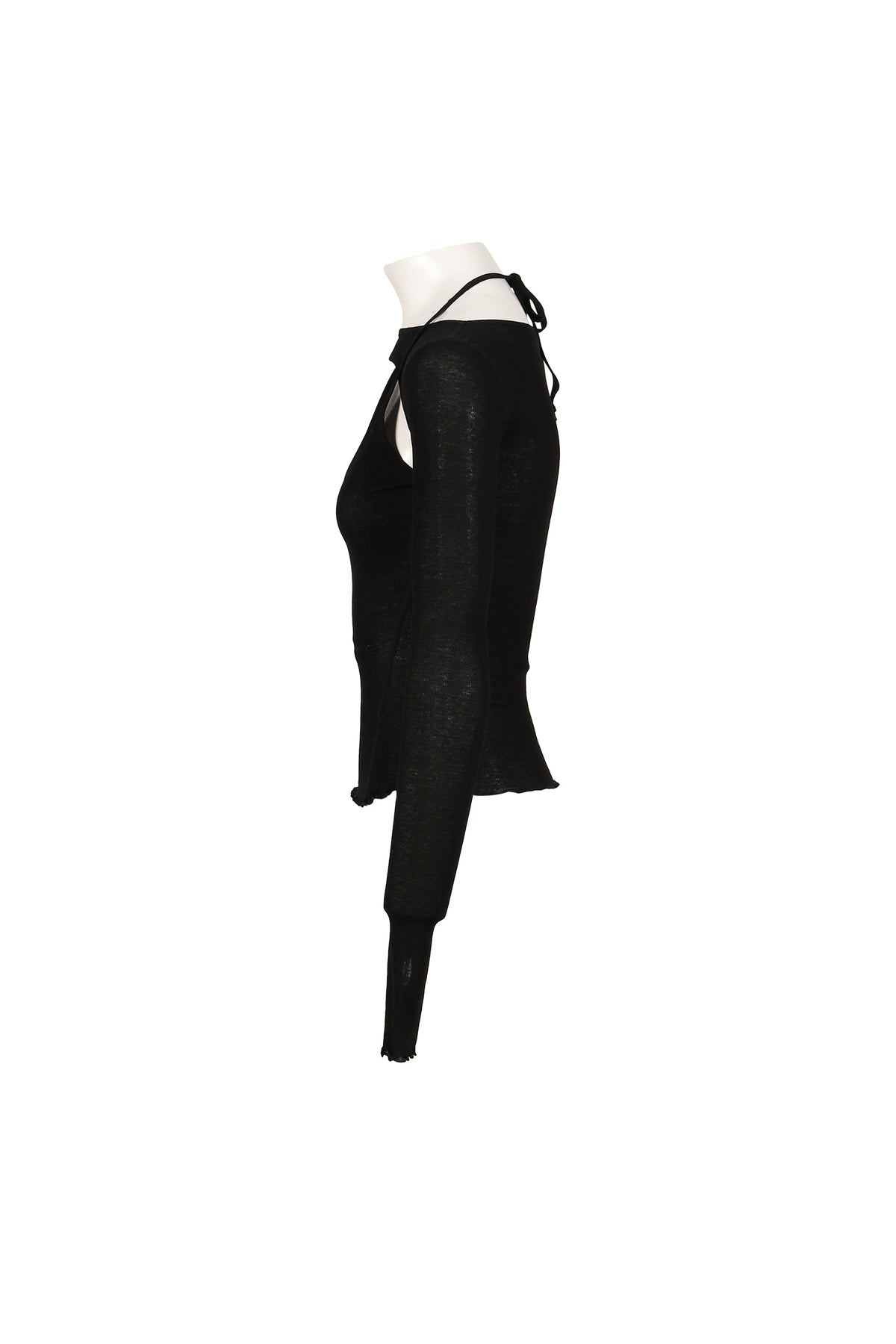 SRVC 【本物保証】 Tシャツ ストリート系 レディース HARNESS LONG SLEEVE / BLK