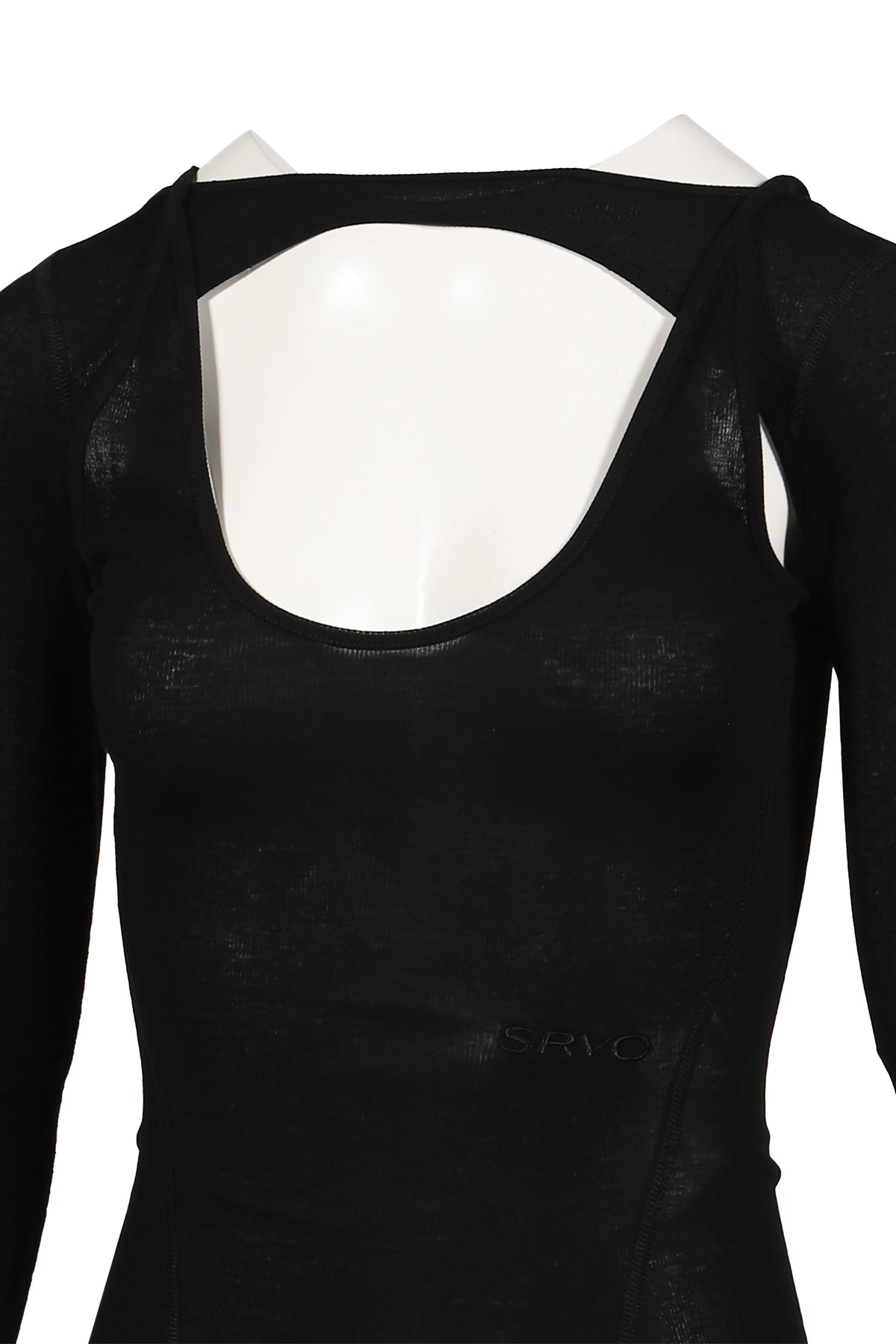SRVC 【本物保証】 Tシャツ ストリート系 レディース HARNESS LONG SLEEVE / BLK