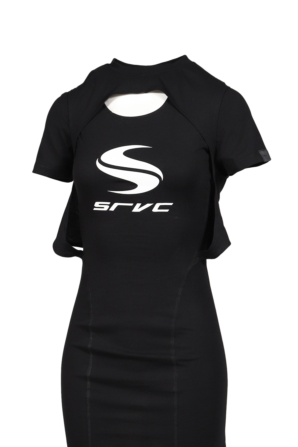 SRVC 【本物保証】 Tシャツ ストリート系 レディース TEE DRESS / BLK
