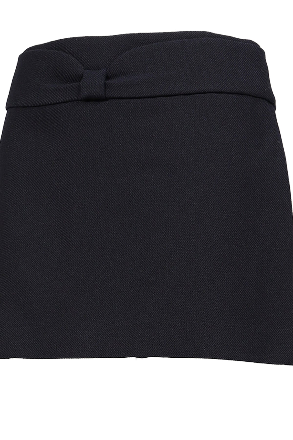 SHUSHU/TONG 【本物保証】 スカート ストリート系 レディース BOW LOW-WAIST MINI SKIRT / NVY