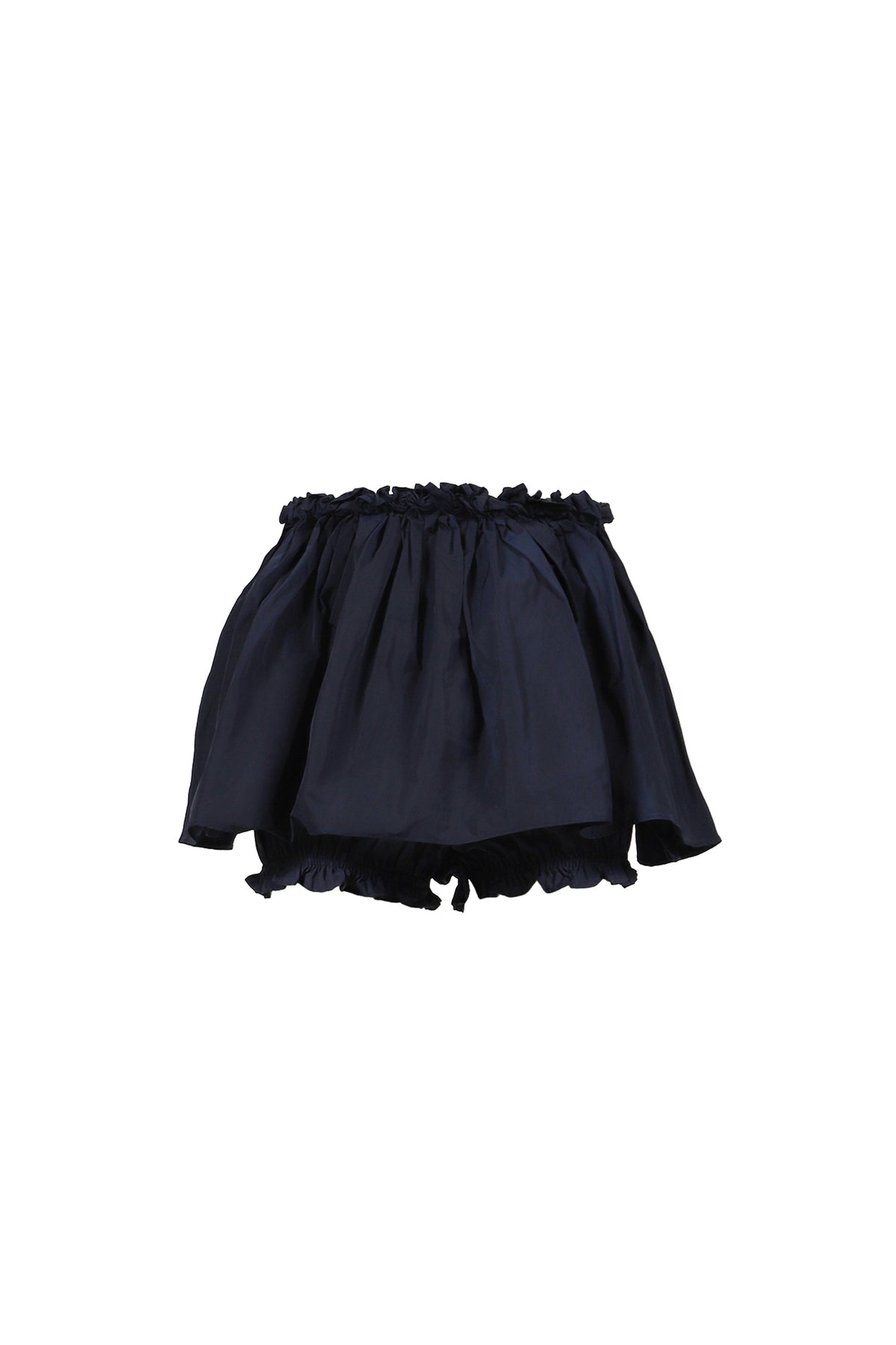 SHUSHU/TONG 【本物保証】 スカート ストリート系 レディース HAND-SEWN FLORAL WAIST SHORT SKIRT / NVY