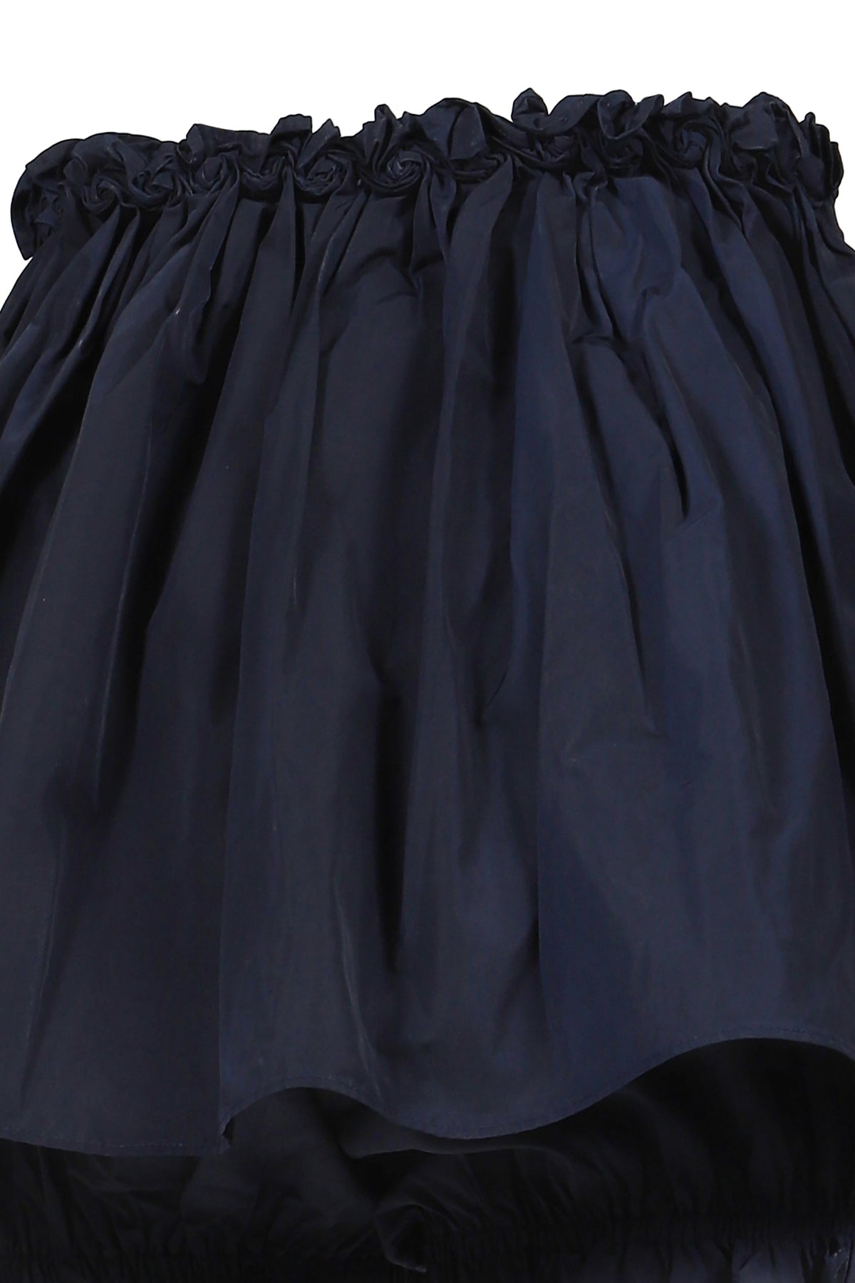 SHUSHU/TONG 【本物保証】 スカート ストリート系 レディース HAND-SEWN FLORAL WAIST SHORT SKIRT / NVY