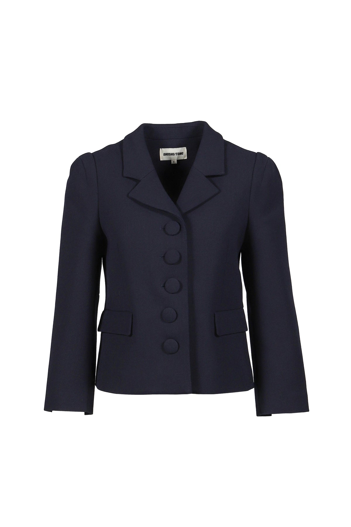 SHUSHU/TONG 【本物保証】 ジャケット ストリート系 レディース LAPEL SHORT JACKET / NVY