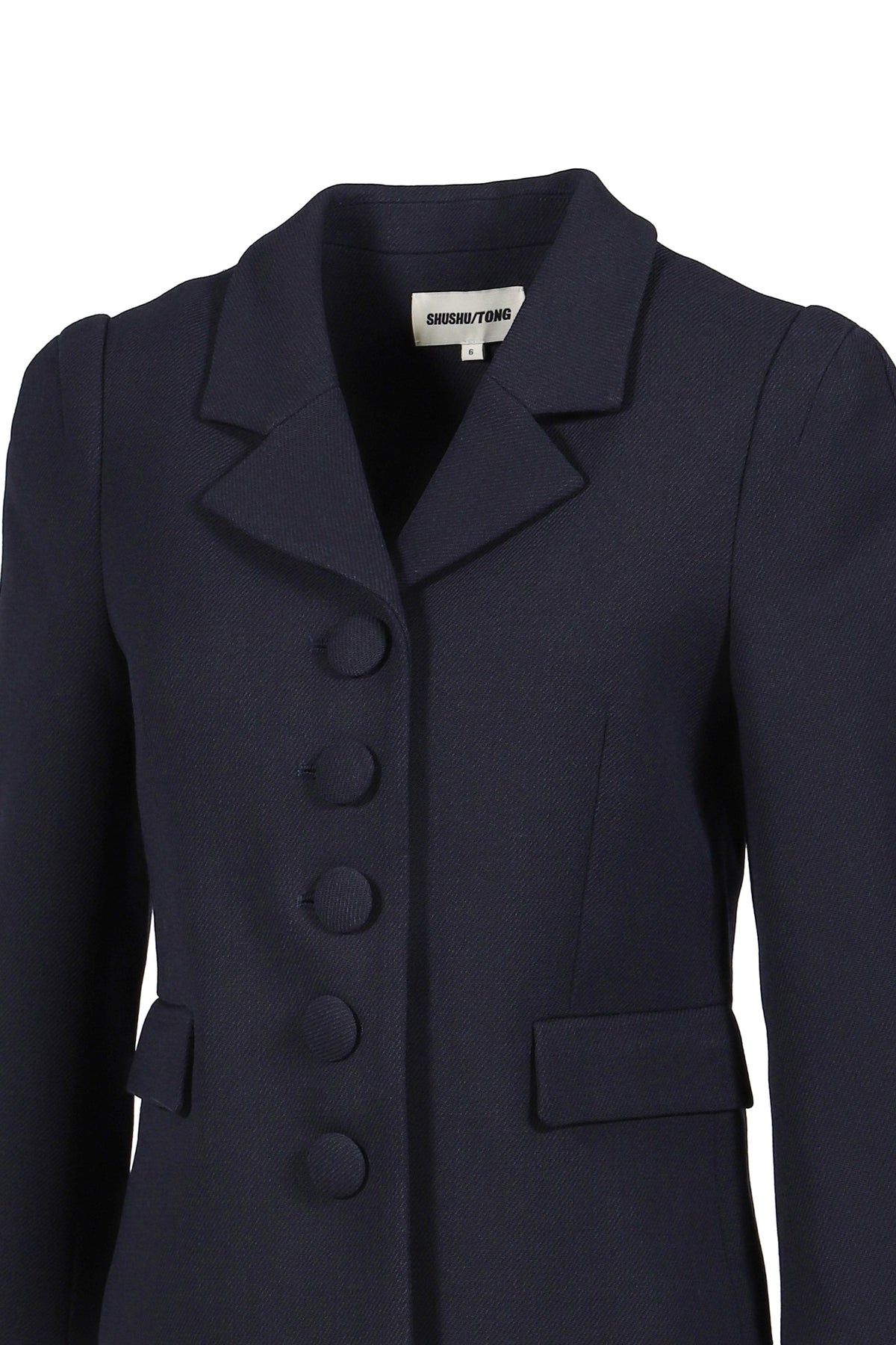 SHUSHU/TONG 【本物保証】 ジャケット ストリート系 レディース LAPEL SHORT JACKET / NVY