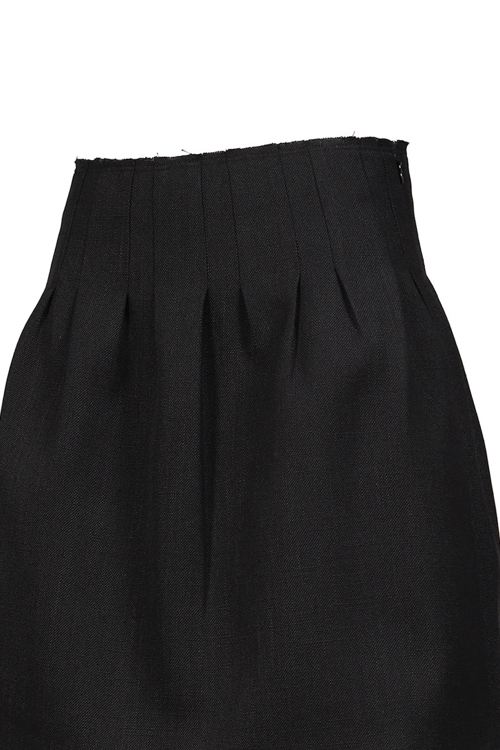 SHUSHU/TONG 【本物保証】 スカート ストリート系 レディース LOW-WAIST PLEATED SKIRT / NVY
