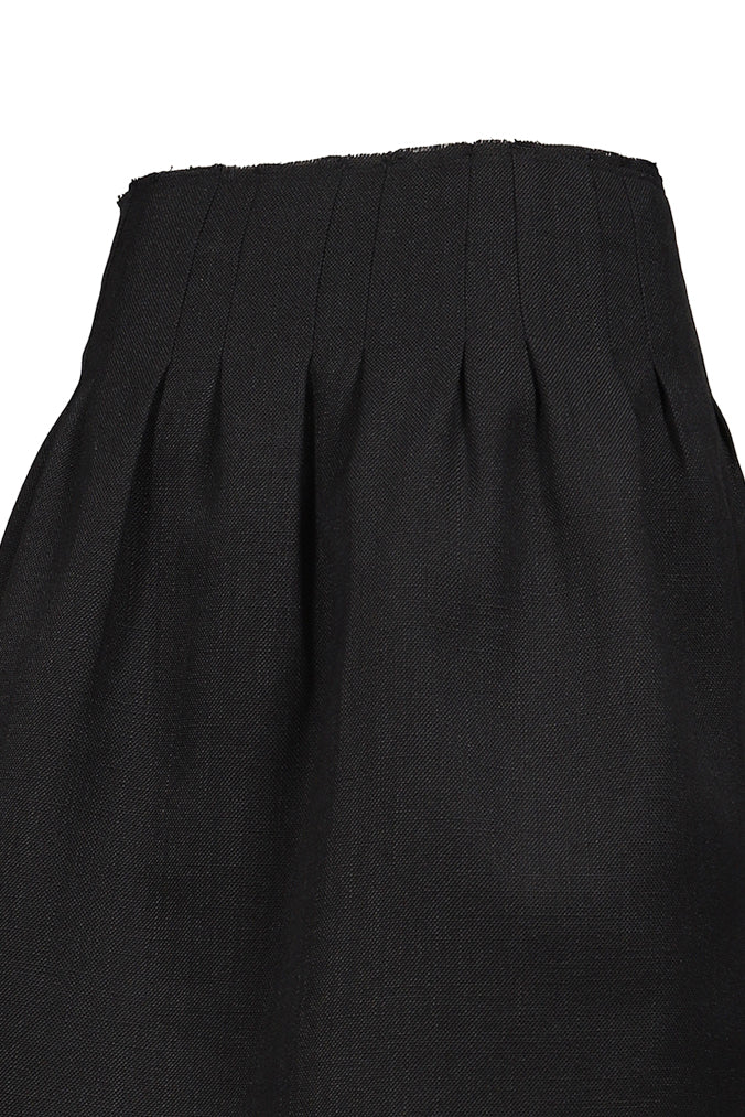 SHUSHU/TONG 【本物保証】 スカート ストリート系 レディース LOW-WAIST PLEATED SKIRT / NVY