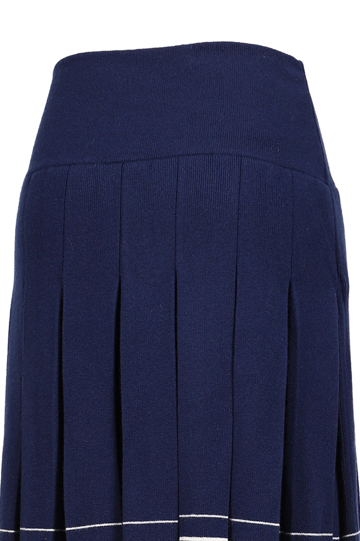 SHUSHU/TONG 【本物保証】 ニット ストリート系 レディース PLEATED KNIT SKIRT / NVY