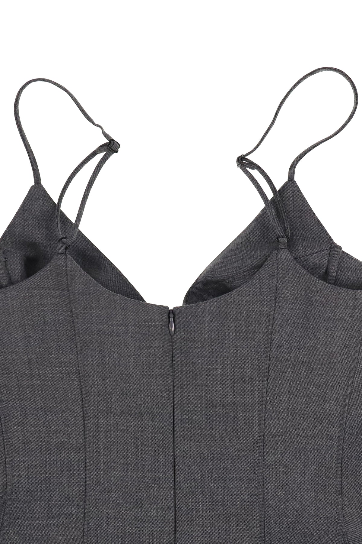 SHUSHU/TONG 【本物保証】 ワンピース ストリート系 レディース TUCK DETAIL BUSTIER SLIP DRESS / GRY