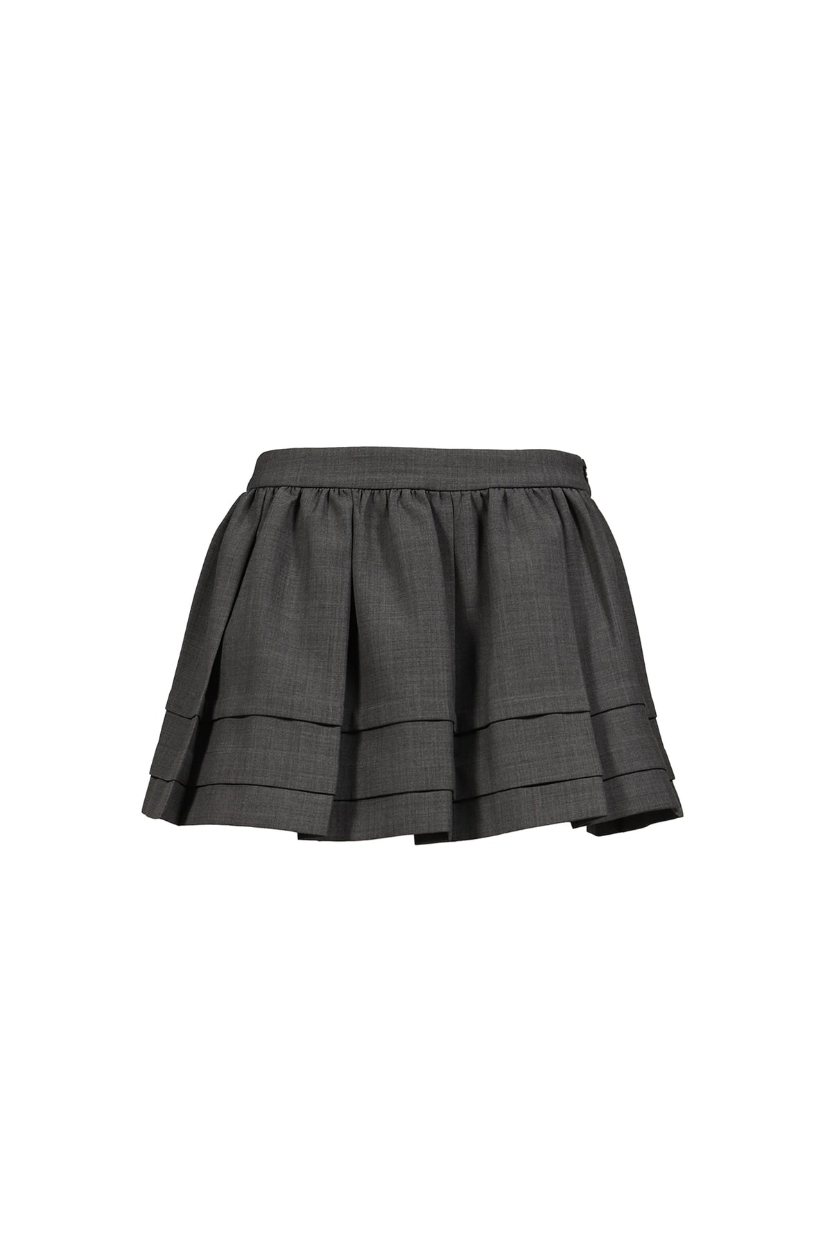 SHUSHU/TONG 【本物保証】 スカート ストリート系 レディース TUCK DETAIL PLEATED SKIRT / GRY