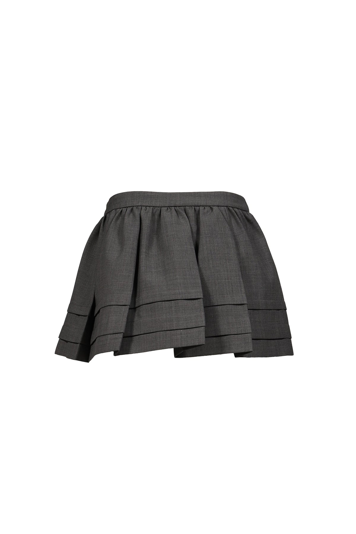 SHUSHU/TONG 【本物保証】 スカート ストリート系 レディース TUCK DETAIL PLEATED SKIRT / GRY