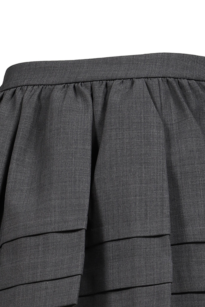 SHUSHU/TONG 【本物保証】 スカート ストリート系 レディース TUCK DETAIL PLEATED SKIRT / GRY