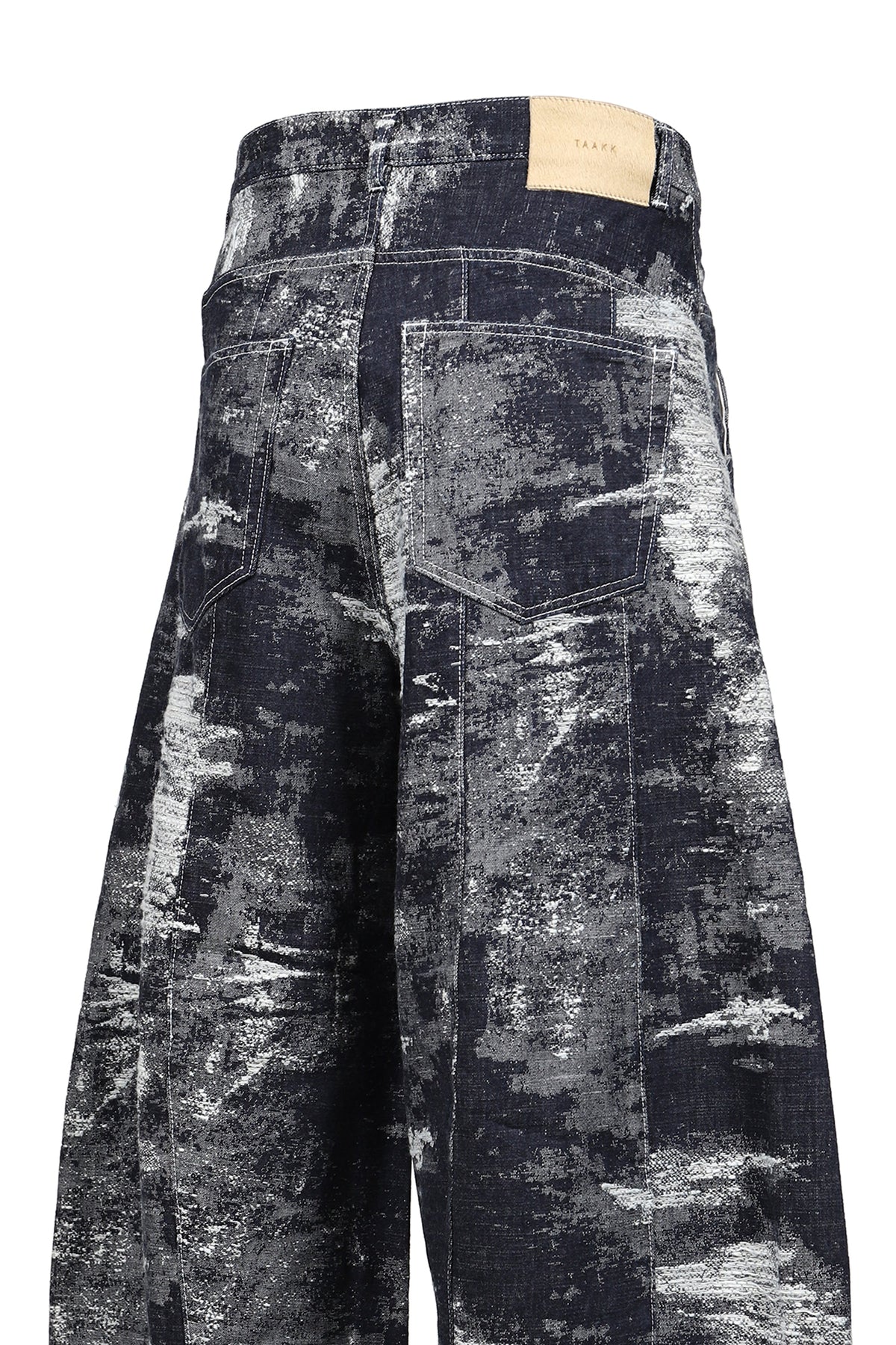 TAAKK ターク 【本物保証】 デニムパンツ ストリート系 メンズ DENIM CURVED PANTS / ONE WASH