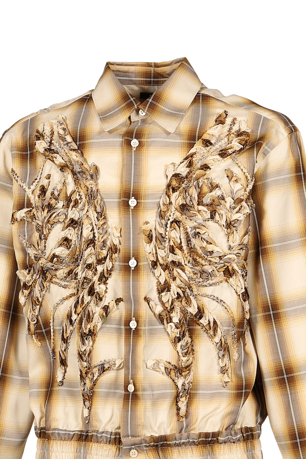 TAAKK ターク 【本物保証】 シャツ ストリート系 メンズ EMBROIDERED BLOUSON SHIRT / BEI