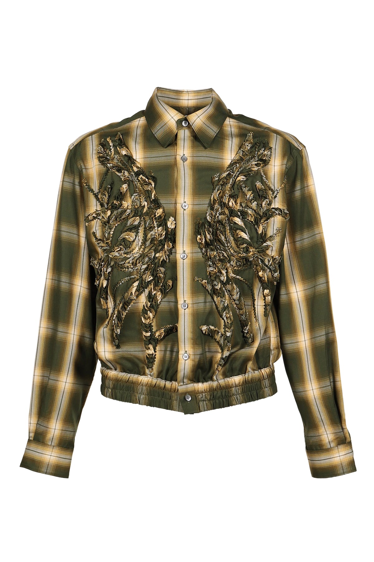 TAAKK ターク 【本物保証】 シャツ ストリート系 メンズ EMBROIDERED BLOUSON SHIRT / BEI
