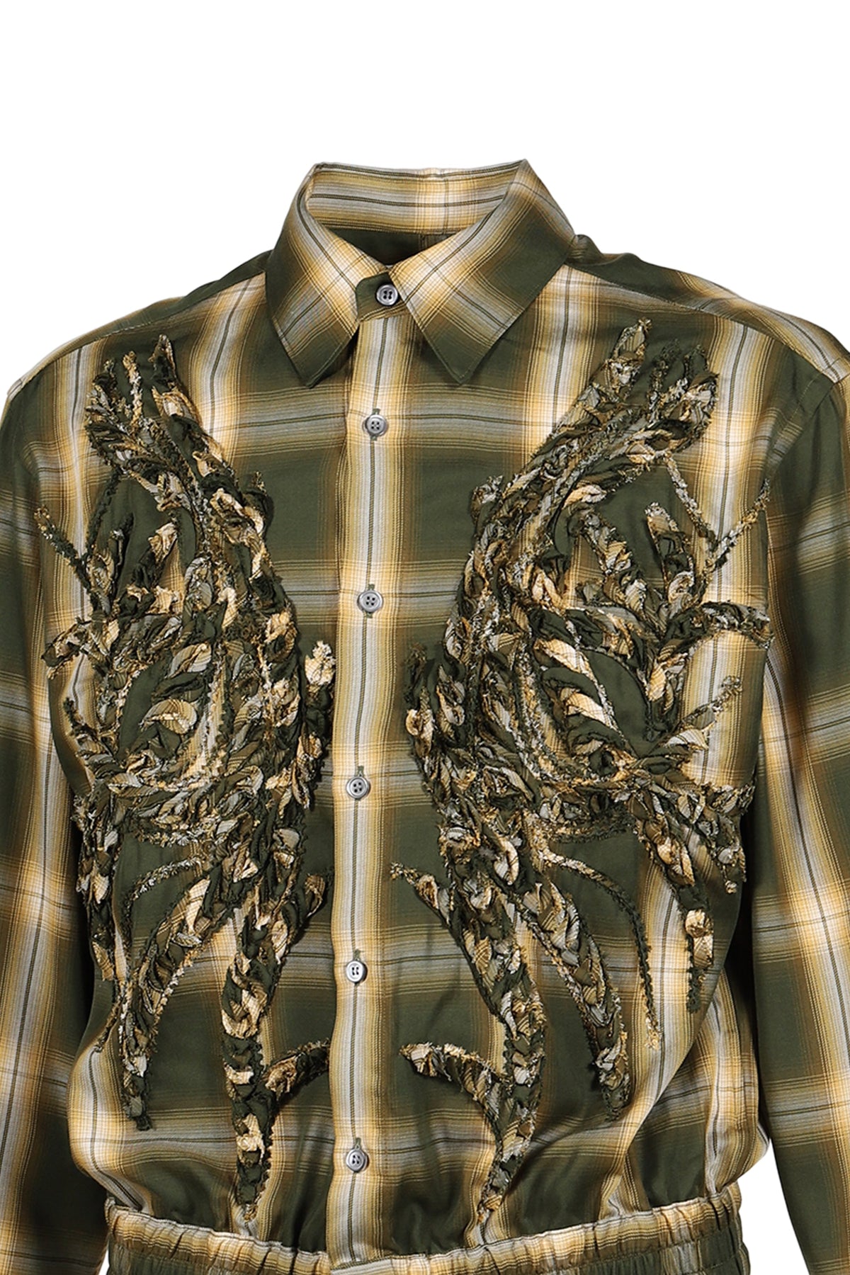 TAAKK ターク 【本物保証】 シャツ ストリート系 メンズ EMBROIDERED BLOUSON SHIRT / BEI