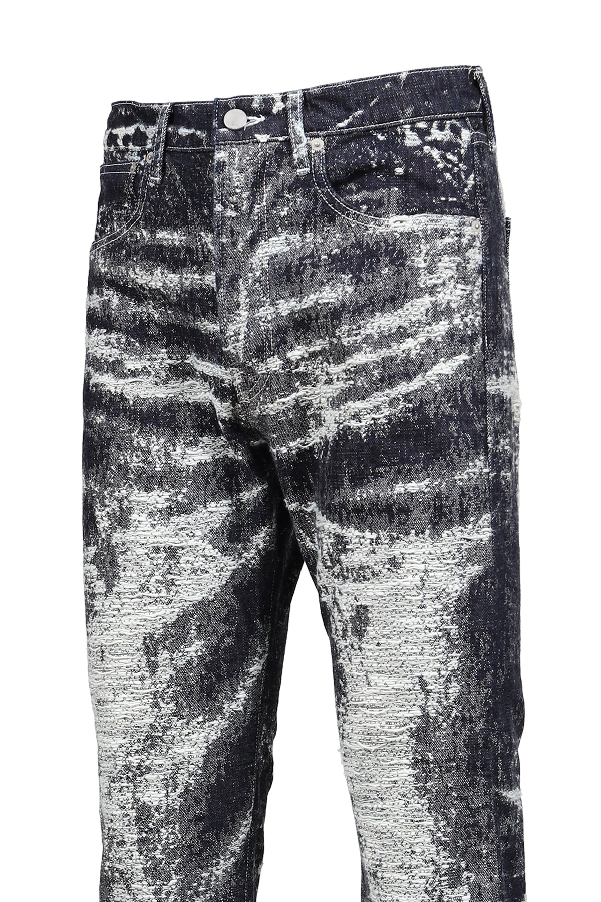 TAAKK ターク 【本物保証】 デニムパンツ ストリート系 メンズ JACQUARD DENIM TIGHT PANTS / ONE WASH