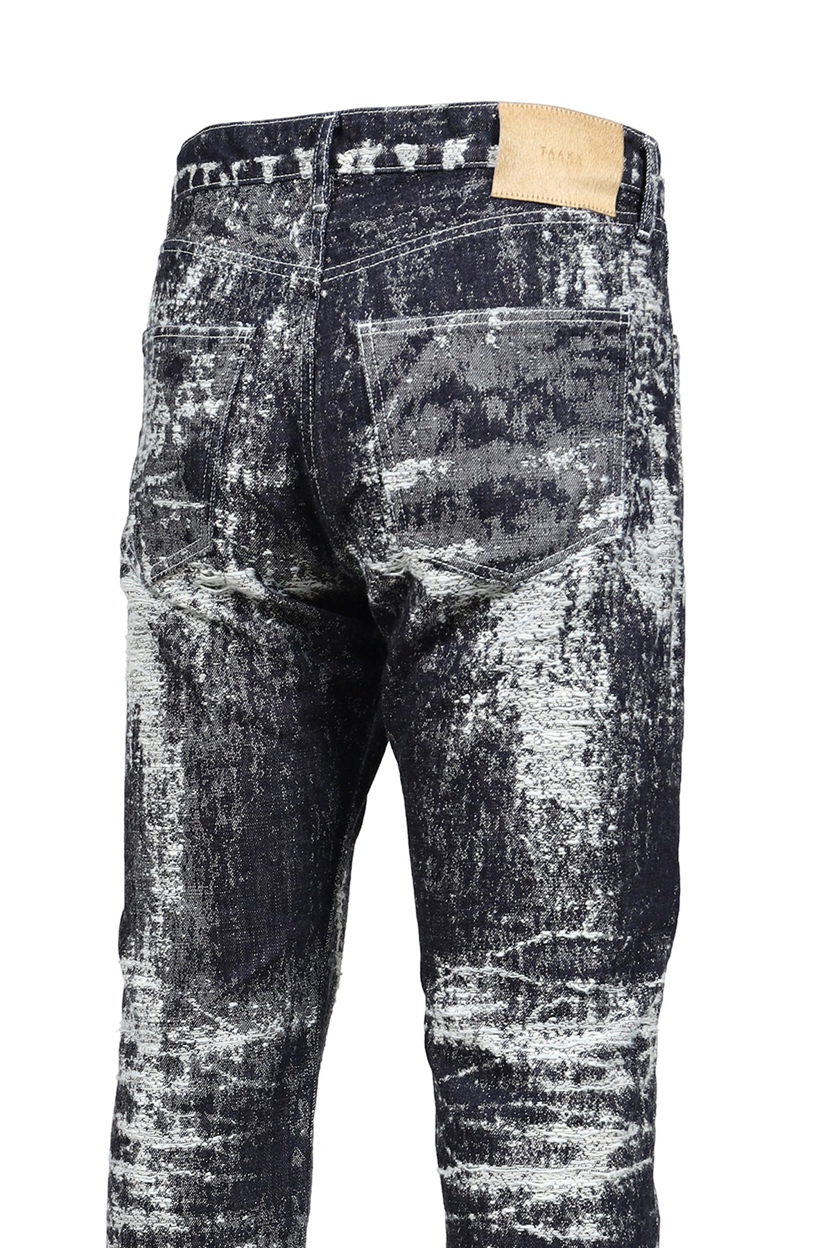 TAAKK ターク 【本物保証】 デニムパンツ ストリート系 メンズ JACQUARD DENIM TIGHT PANTS / ONE WASH