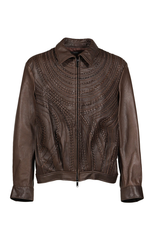 TAAKK ターク 【本物保証】 ジャケット ストリート系 メンズ LEATHER BLOUSON / BRW