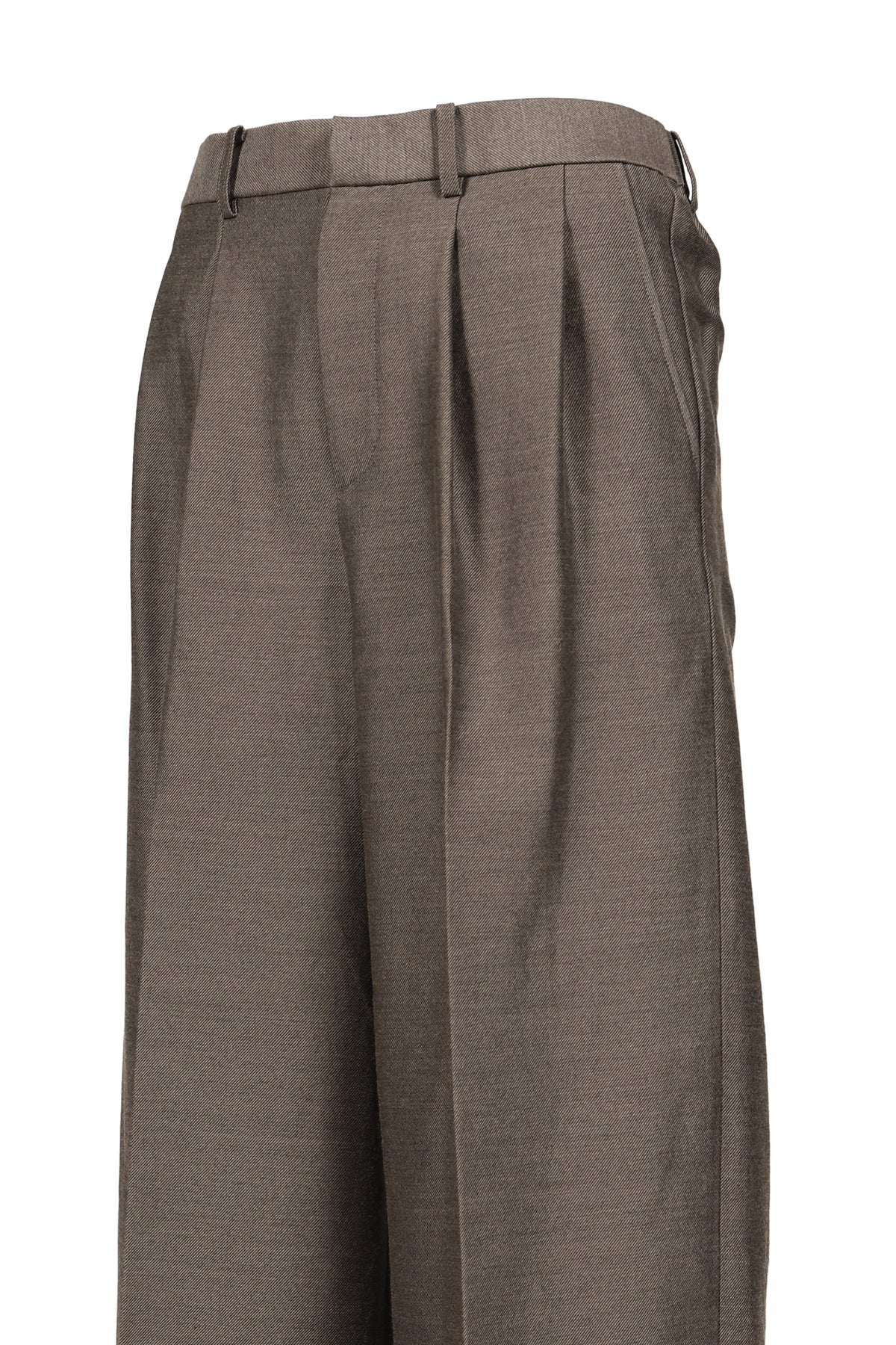 TAAKK ターク 【本物保証】 パンツ ストリート系 メンズ TWO-TUCK WIDE TROUSERS / BRW