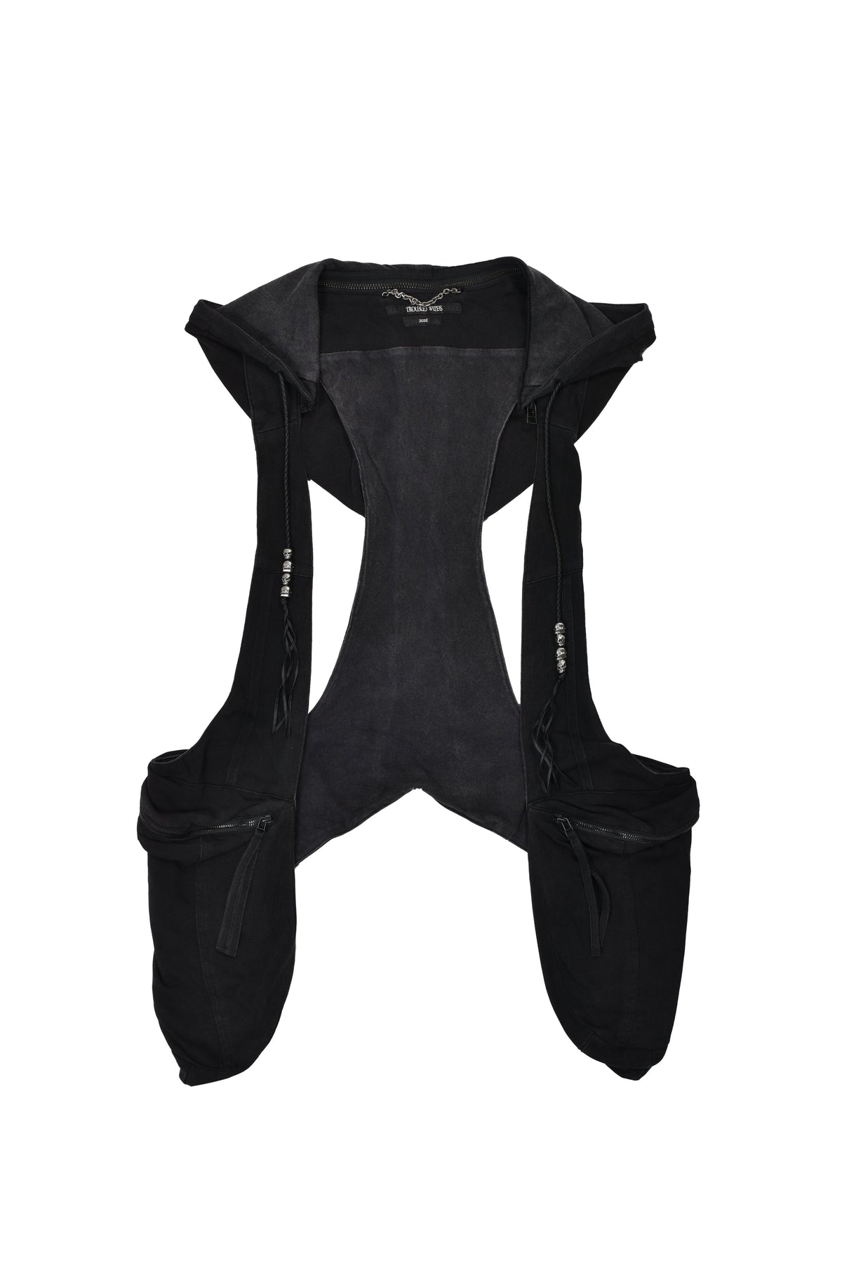 Troubled Waters 荒れる海 【本物保証】 ジャケット・アウター ストリート系 メンズ NOMAD VEST / WASHED BLK