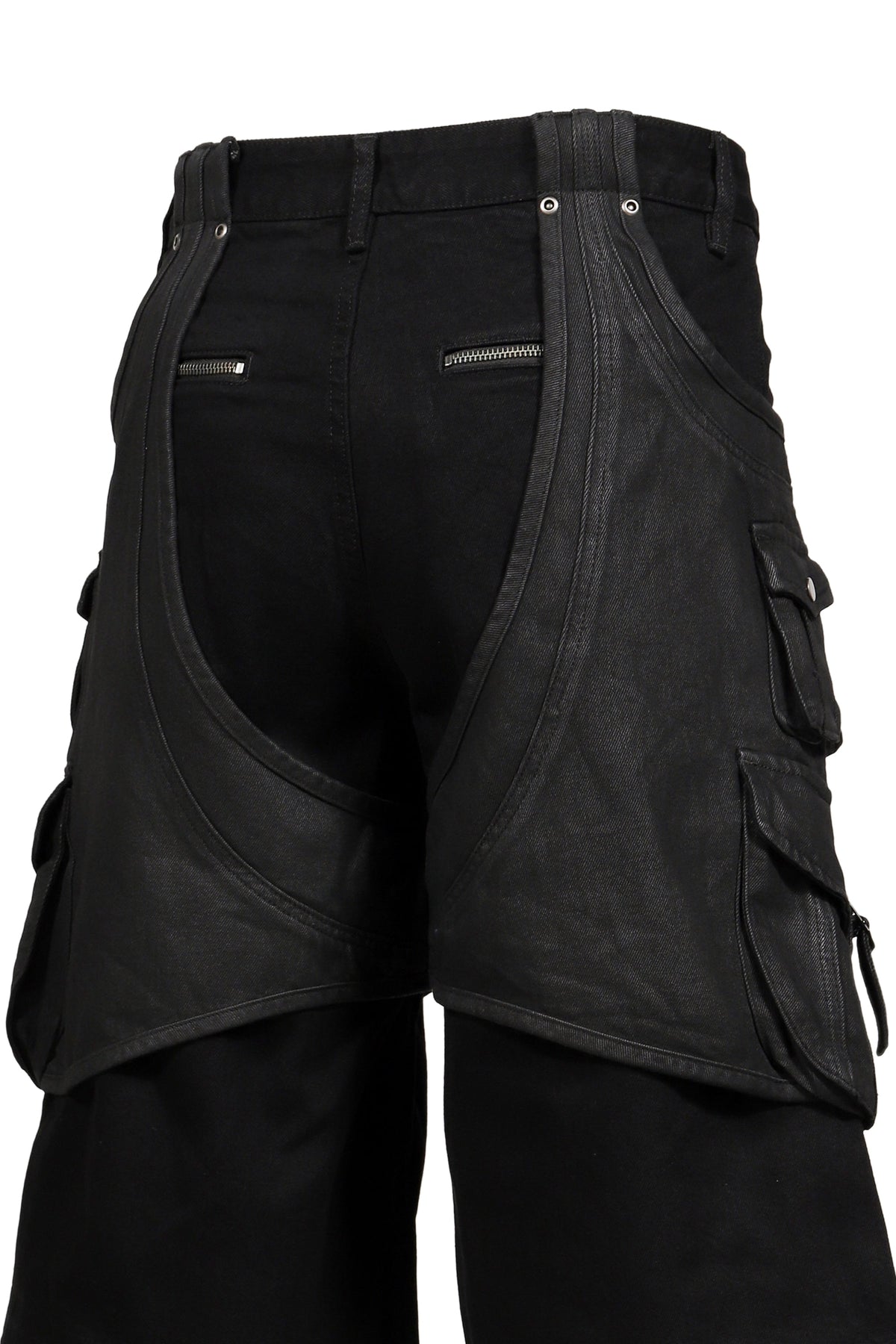Troubled Waters 荒れる海 【本物保証】 パンツ ストリート系 メンズ PARASITE JORTS / WASHED BLK