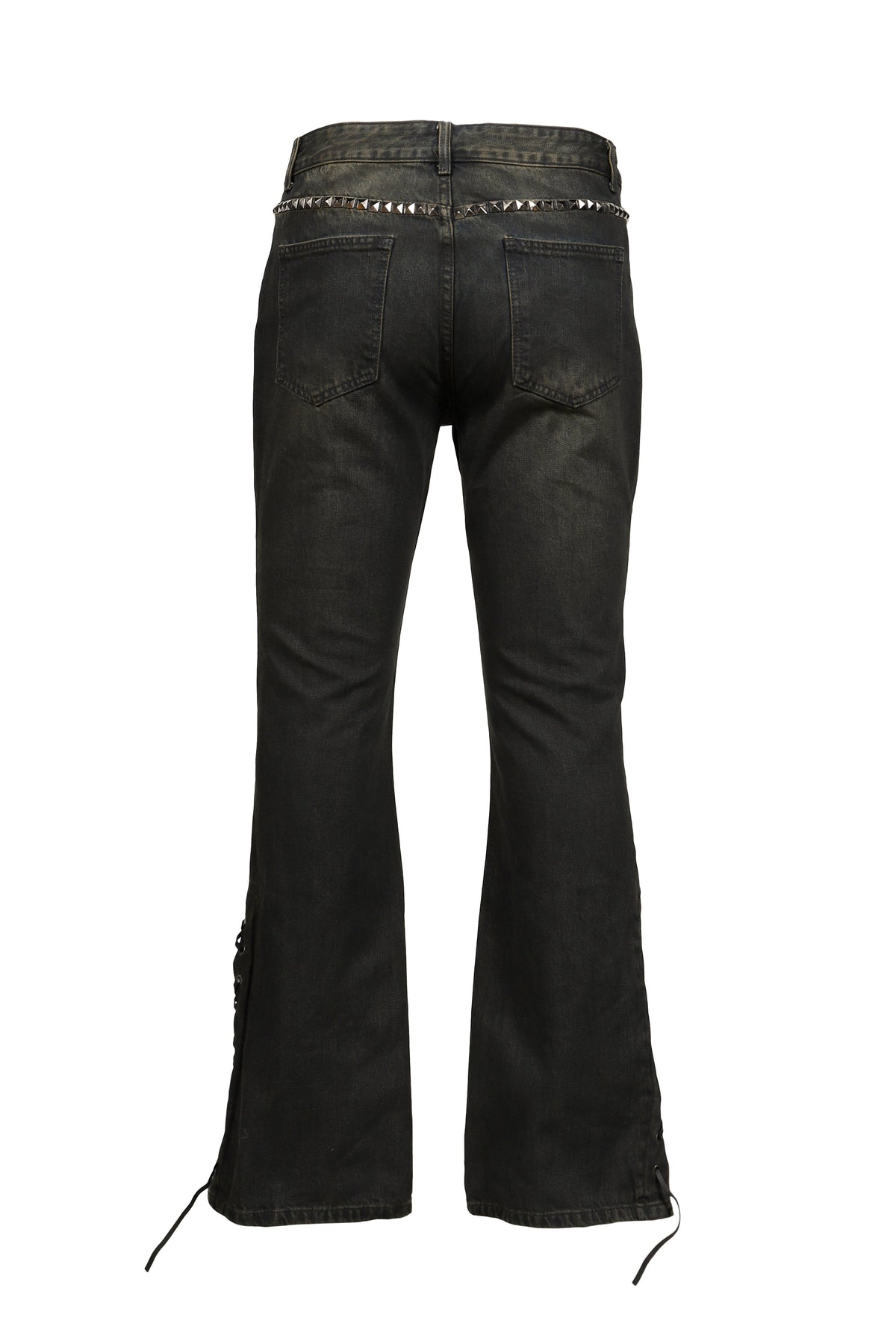 Troubled Waters 荒れる海 【本物保証】 デニムパンツ ストリート系 メンズ SIDE LACE JEANS / DIRT