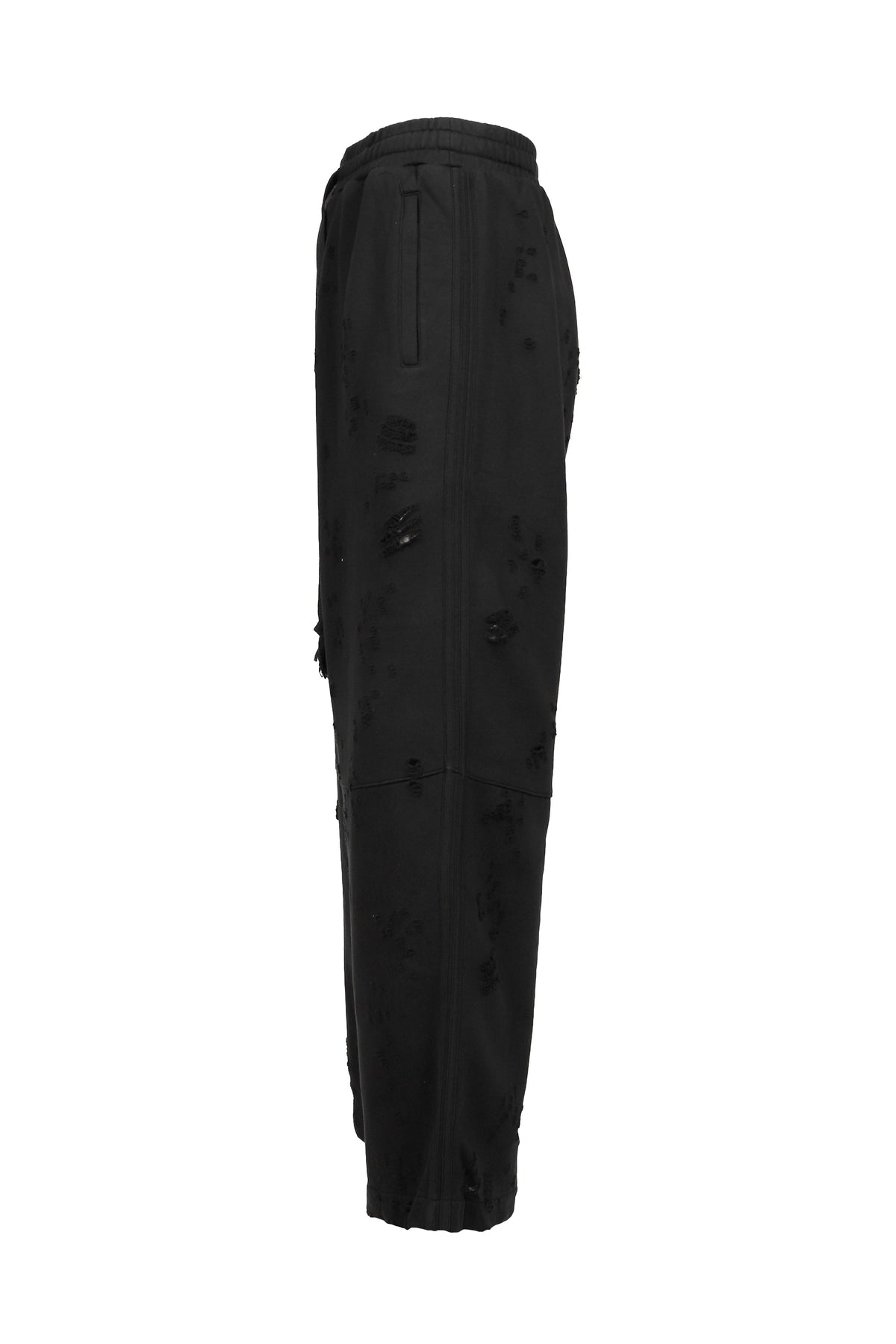 Troubled Waters 荒れる海 【本物保証】 パンツ ストリート系 メンズ THRASHED TRACKPANTS / FADED BLK