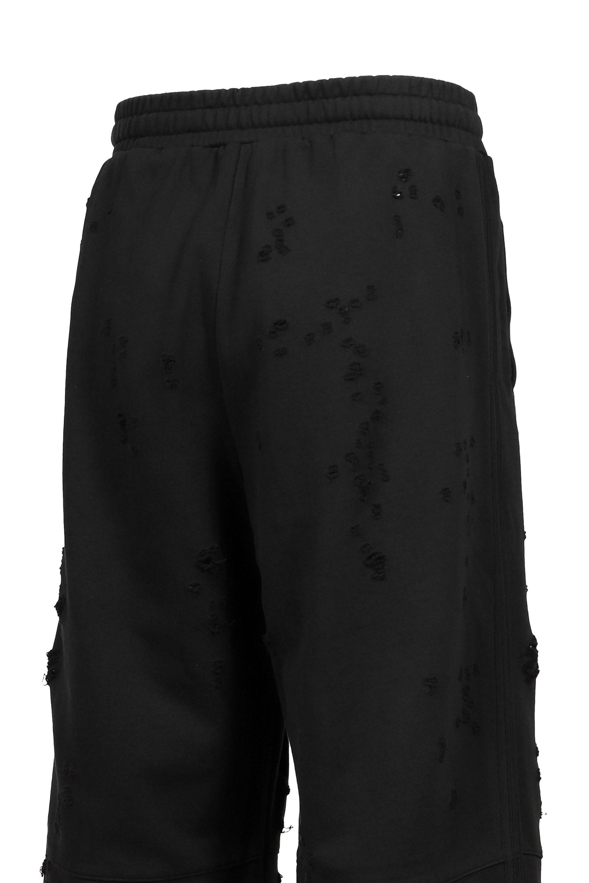 Troubled Waters 荒れる海 【本物保証】 パンツ ストリート系 メンズ THRASHED TRACKPANTS / FADED BLK