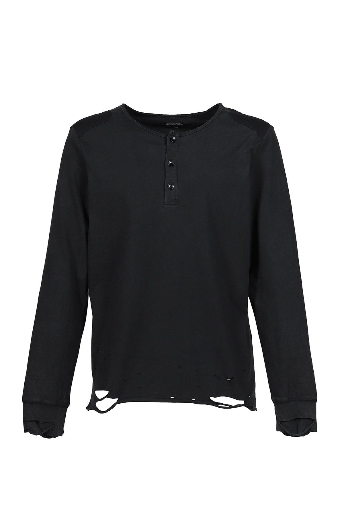Troubled Waters 荒れる海 【本物保証】 シャツ ストリート系 メンズ VOID HENLEY SHIRT / FADED BLK