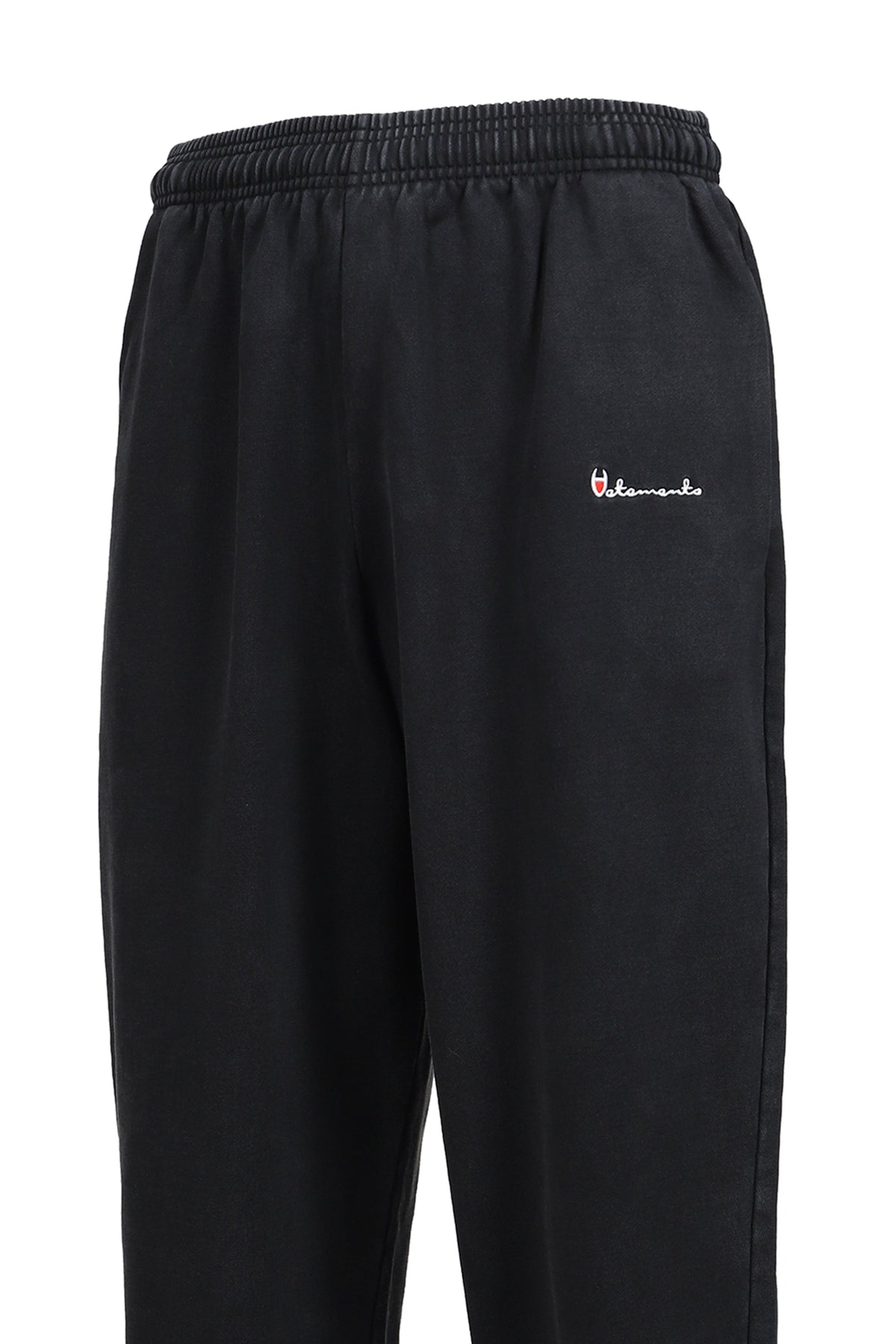 VETEMENTS ヴェトモン 【本物保証】 スウェットパンツ ストリート系 メンズ ATHLETIC LOGO ELASTIC SWEATPANTS / BLK