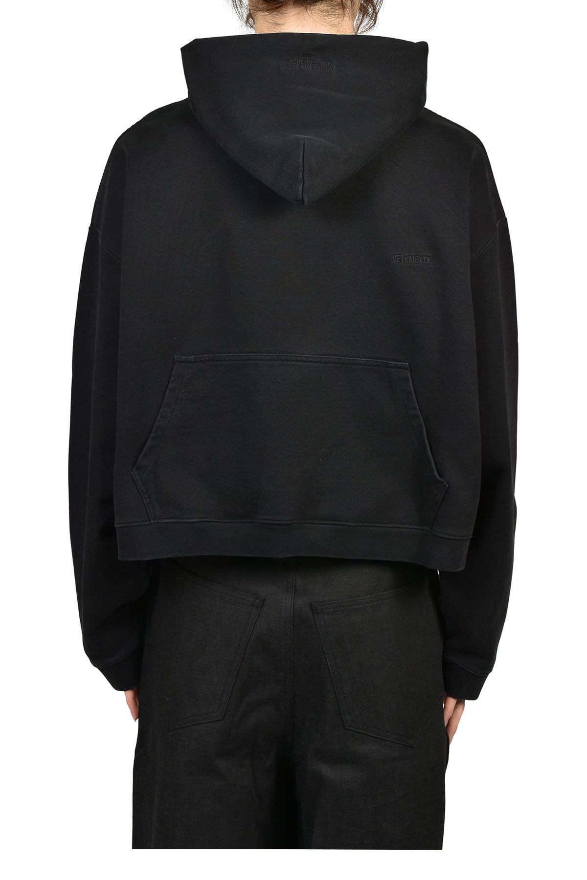VETEMENTS ヴェトモン 【本物保証】 パーカー ストリート系 メンズ ATHLETIC LOGO HOODIE / BLK