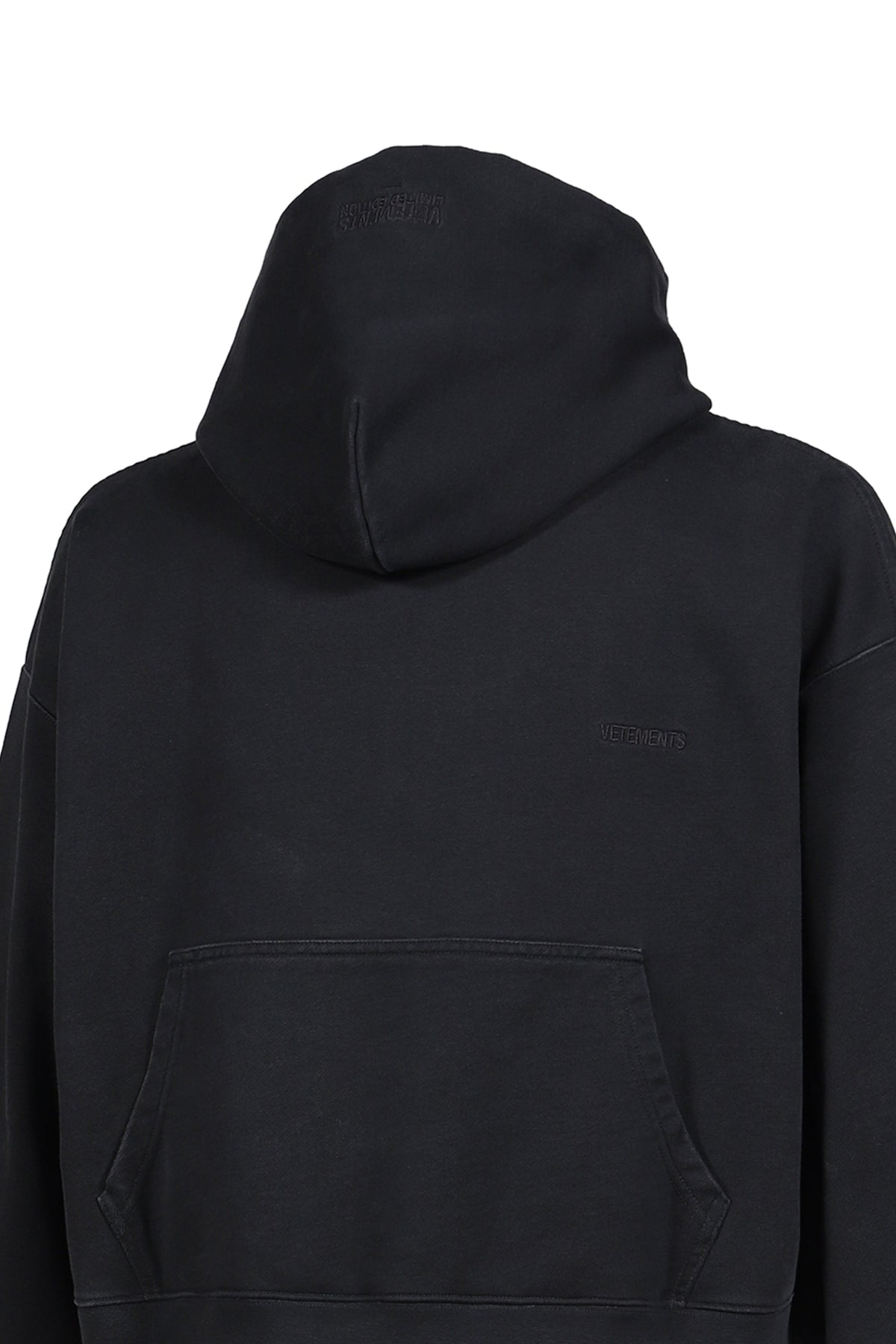 VETEMENTS ヴェトモン 【本物保証】 パーカー ストリート系 メンズ ATHLETIC LOGO HOODIE / BLK