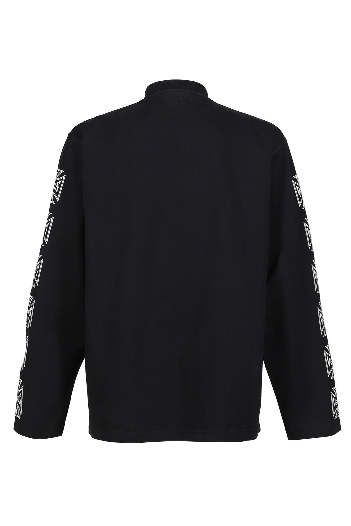 VETEMENTS ヴェトモン 【本物保証】 Tシャツ ストリート系 メンズ BIKER CROSS SLEEVES LONGSLEEVE / BLK