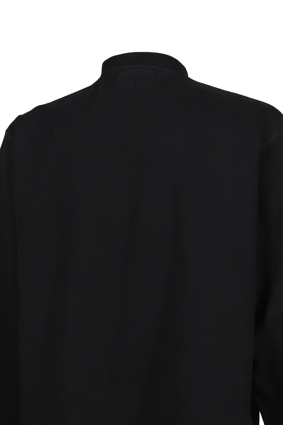VETEMENTS ヴェトモン 【本物保証】 Tシャツ ストリート系 メンズ BIKER CROSS SLEEVES LONGSLEEVE / BLK
