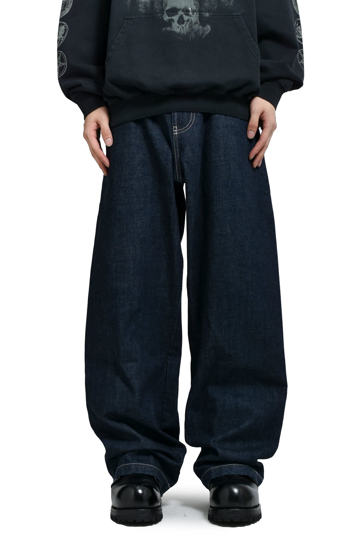 VETEMENTS ヴェトモン 【本物保証】 デニムパンツ ストリート系 メンズ HIP-HOP JEANS / JAPANESE BLU