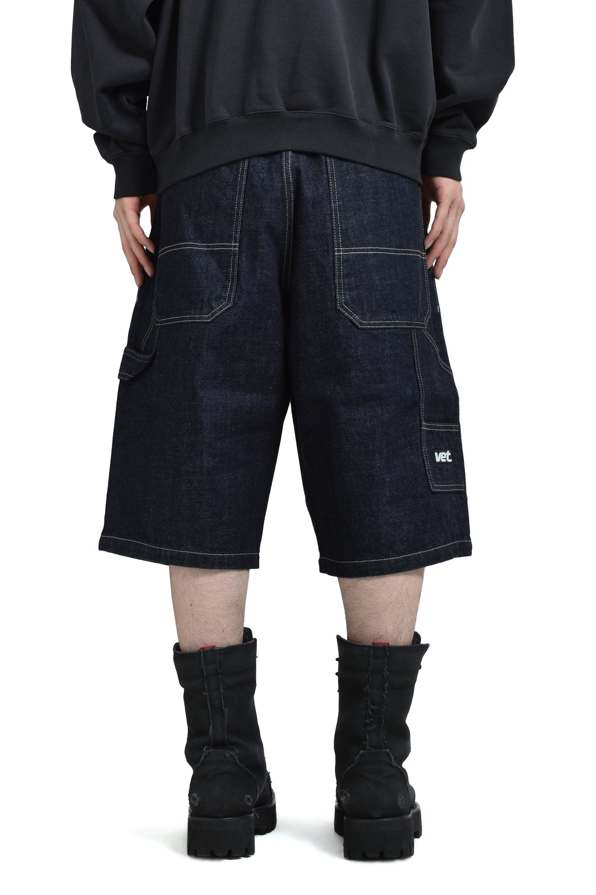 VETEMENTS ヴェトモン 【本物保証】 ショートパンツ ストリート系 メンズ HIP-HOP SHORTS / JAPANESE BLU