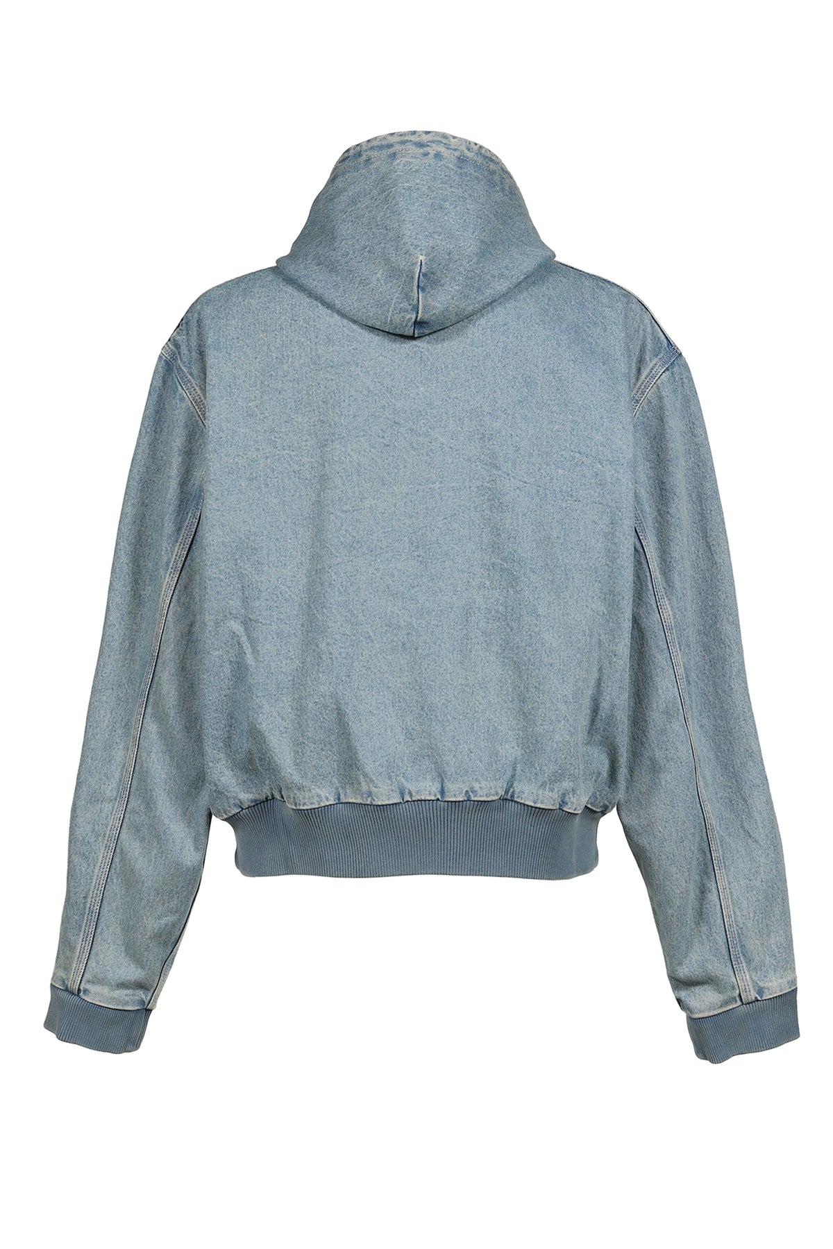 VETEMENTS ヴェトモン 【本物保証】 パーカー ストリート系 メンズ HOODED WORKWEAR DENIM JACKET / VTG MID BLU