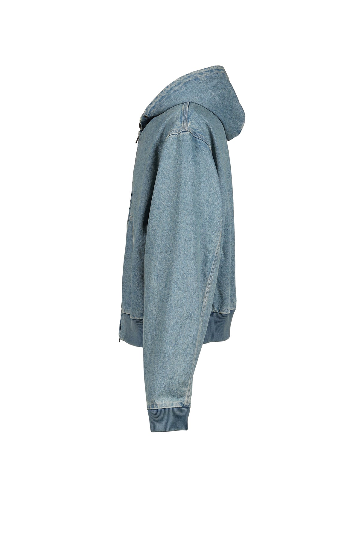 VETEMENTS ヴェトモン 【本物保証】 パーカー ストリート系 メンズ HOODED WORKWEAR DENIM JACKET / VTG MID BLU