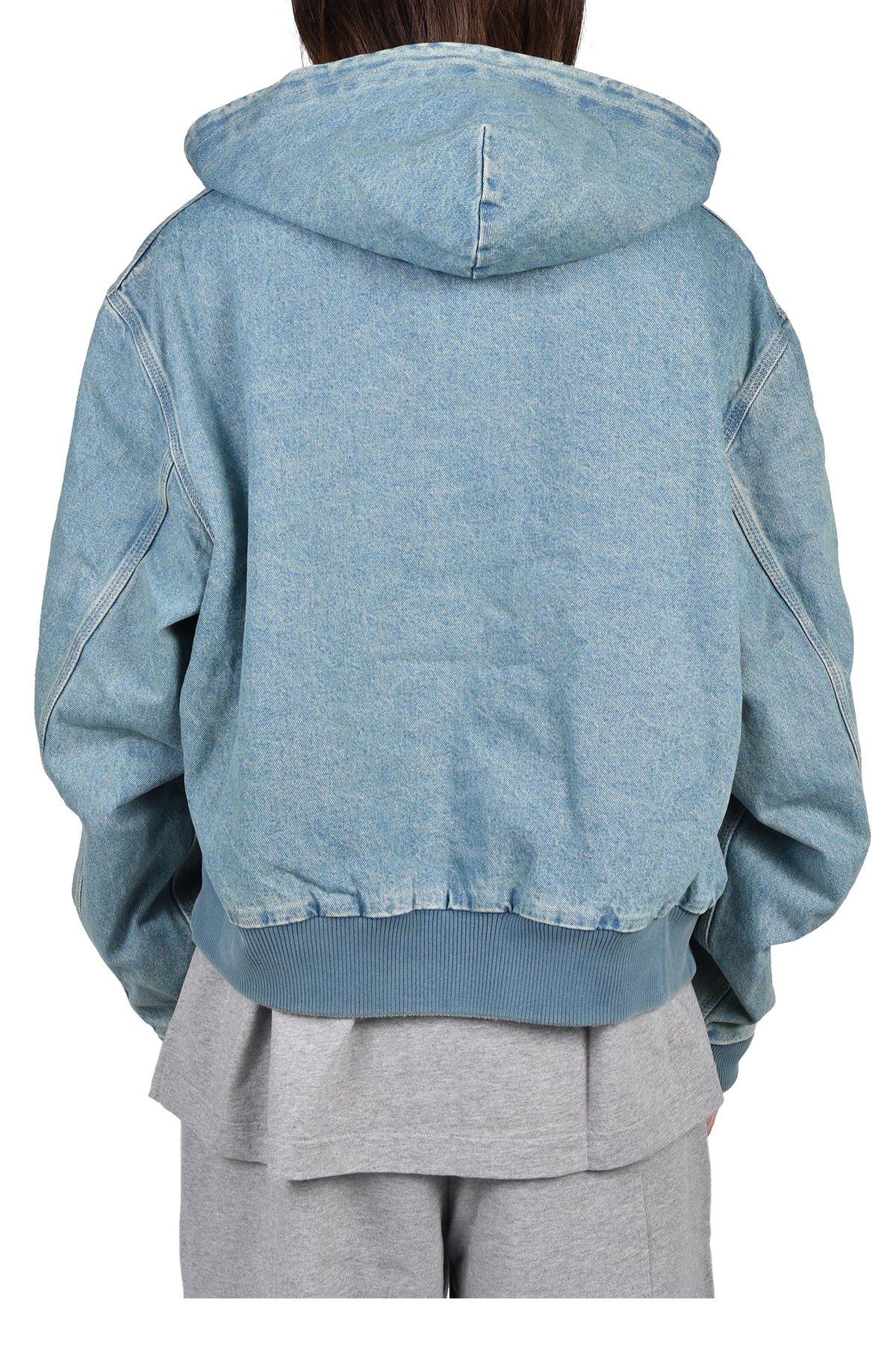 VETEMENTS ヴェトモン 【本物保証】 パーカー ストリート系 メンズ HOODED WORKWEAR DENIM JACKET / VTG MID BLU
